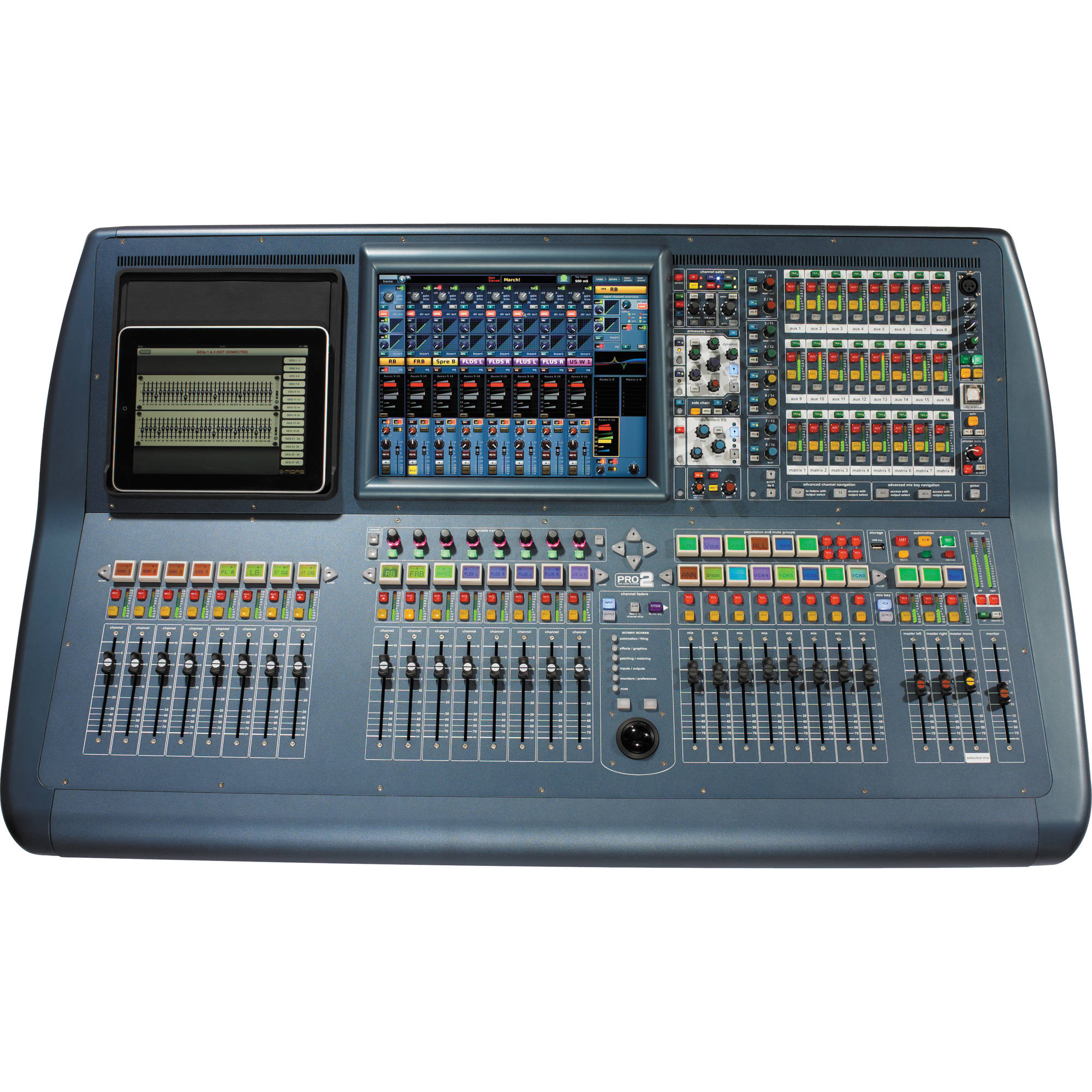 Midas Pro2 Live Audio Mixing System With 64 Input Channels Touring Package - 