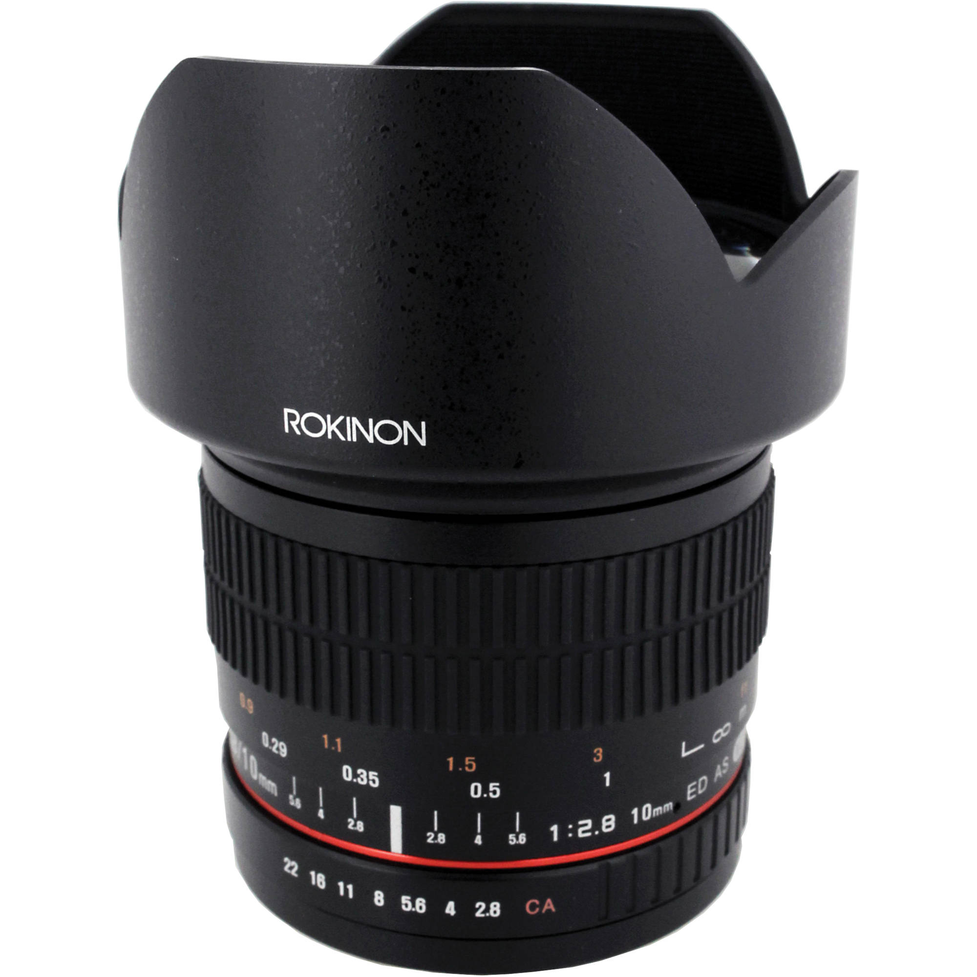 EF-M Mount Lens Samyang 10mm F2.8 ED AS NCS CS Lens Canon EF-M Mount Fitting