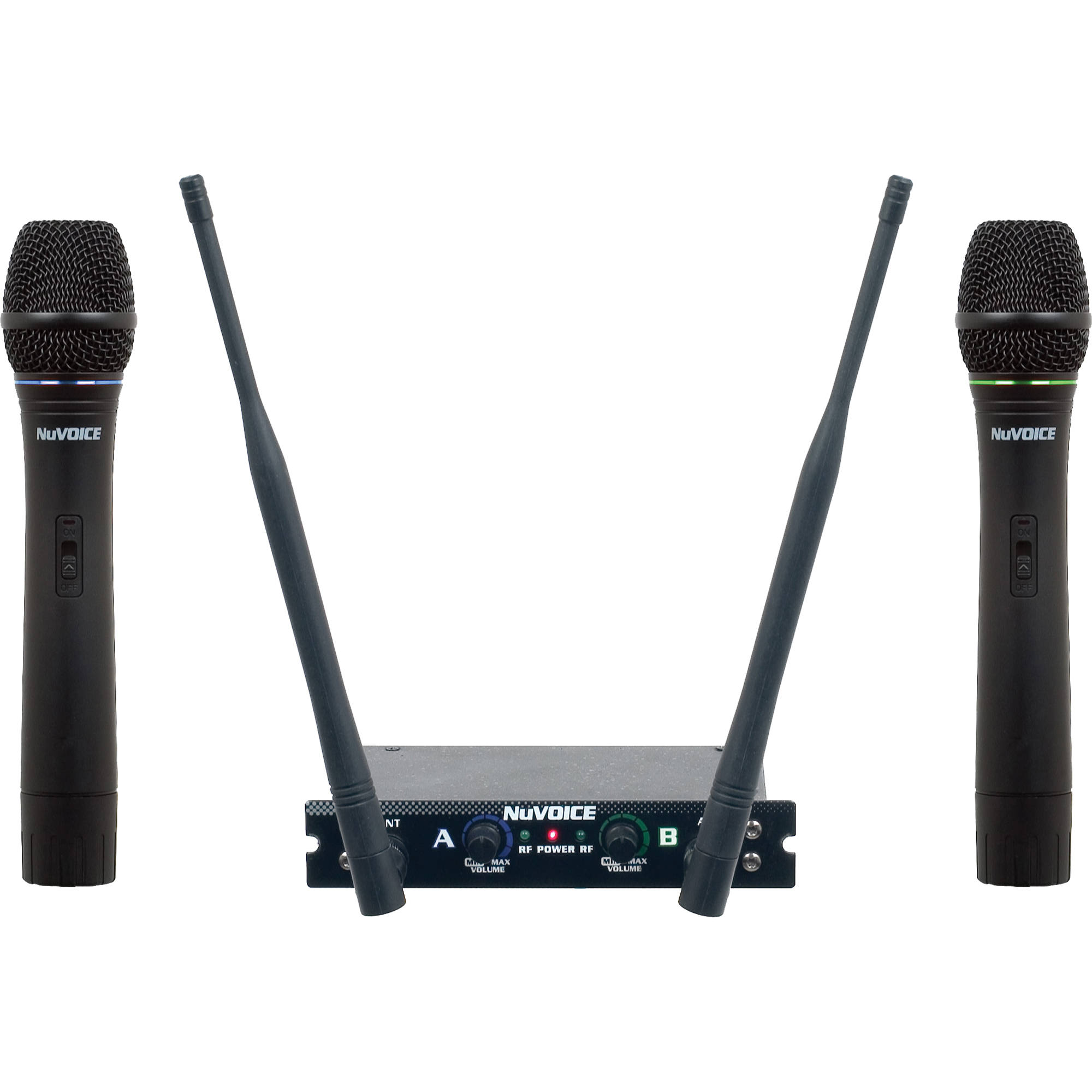 Nuvoice V 280 Dual Channel Vhf Wireless Microphone System V 280