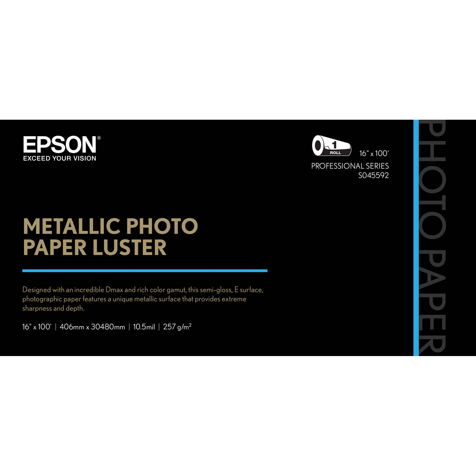 PROFESSIONAL 24/" x 100/' Pearl Inkjet Photo Paper