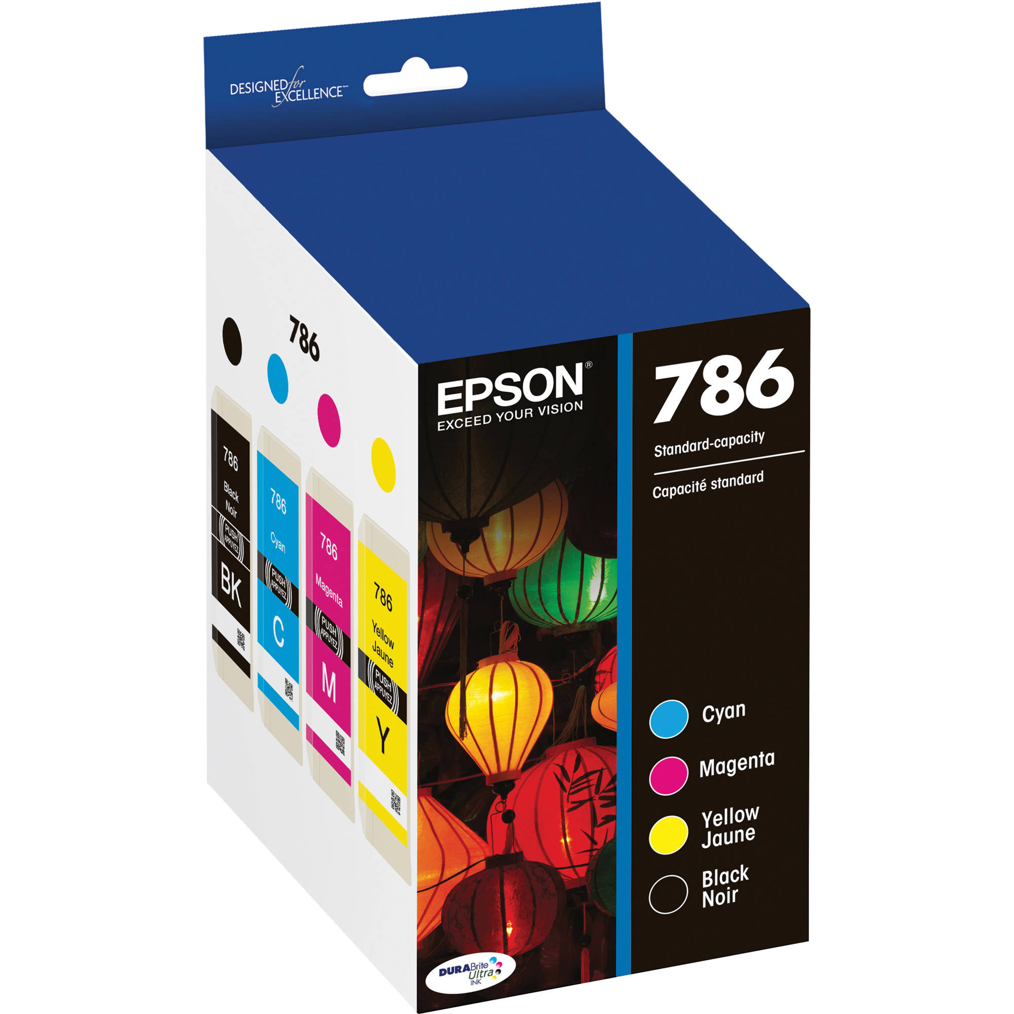 Epson T786120-BCS DURABrite Ultra Black and Color Combo Pack Standard Capacity Cartridge Ink