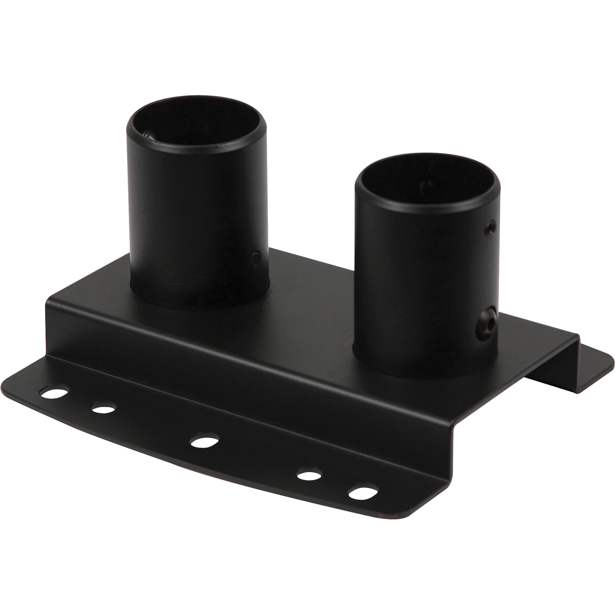 Peerless Av Mod Cpf2 Modular Dual Pole Ceiling Floor Plate Black