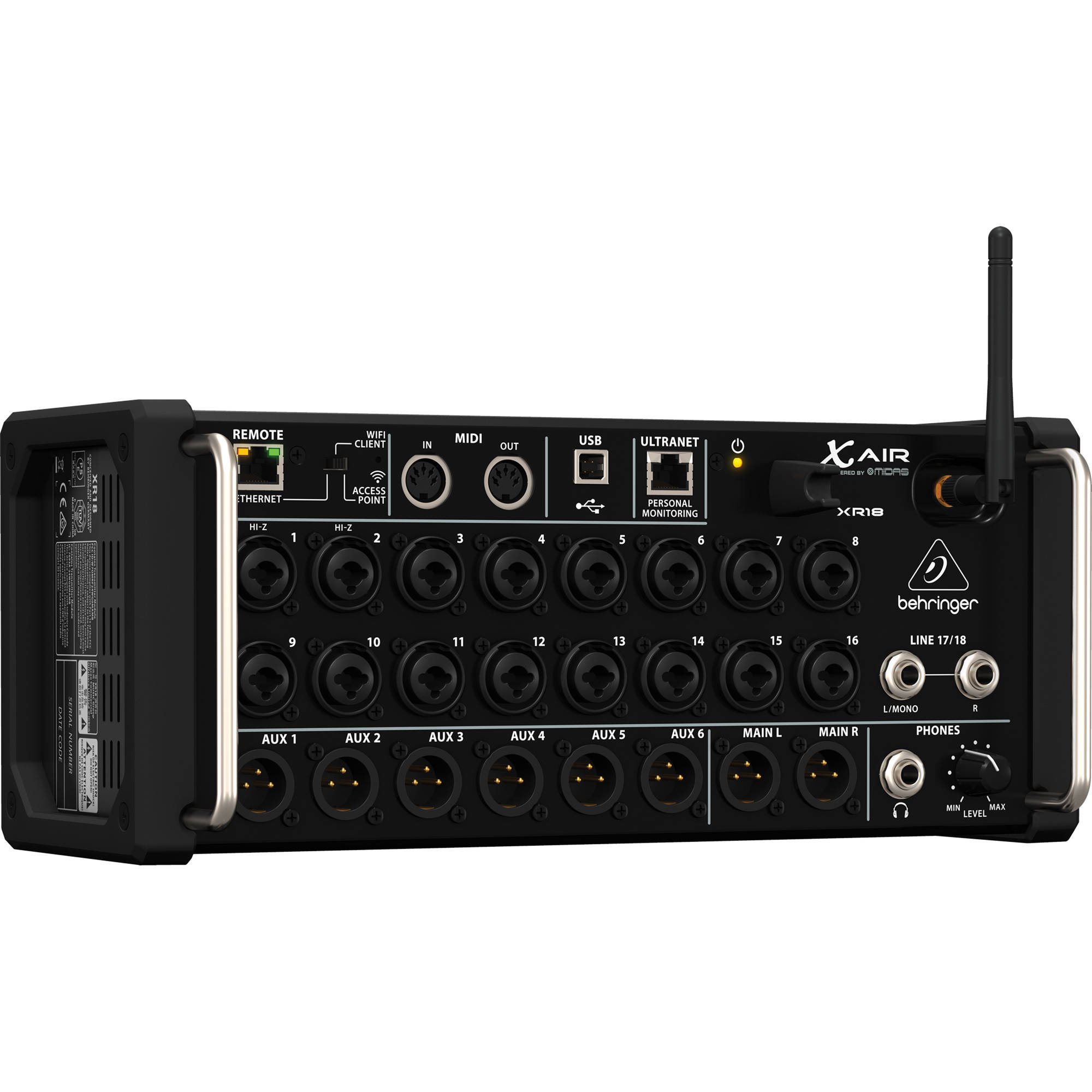 Behringer X18 Compact 18-Input Digital iOS Tablet Live Sound Recording Mixer