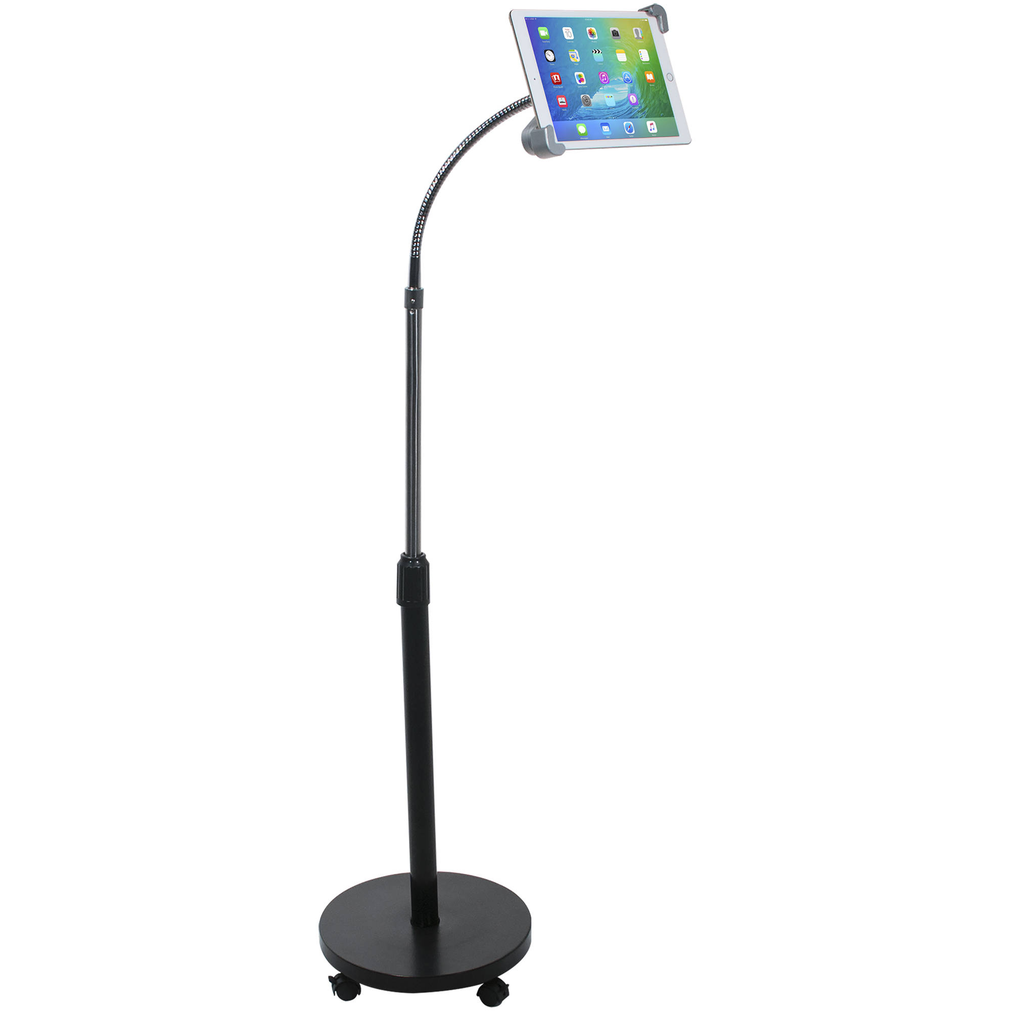 Cta Digital Security Gooseneck Floor Stand For Tablets Pad Sgf