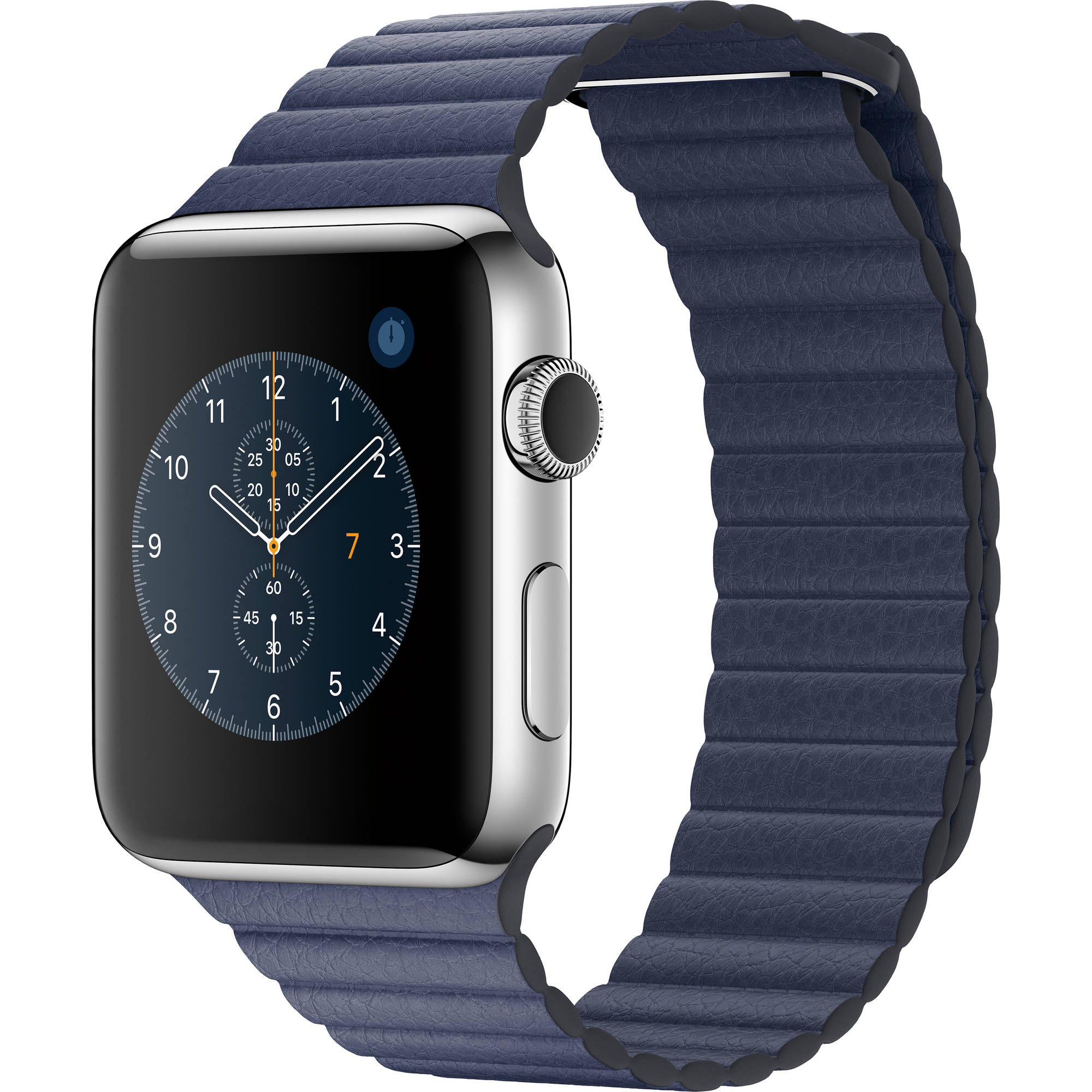 apple watch leather loop midnight blue