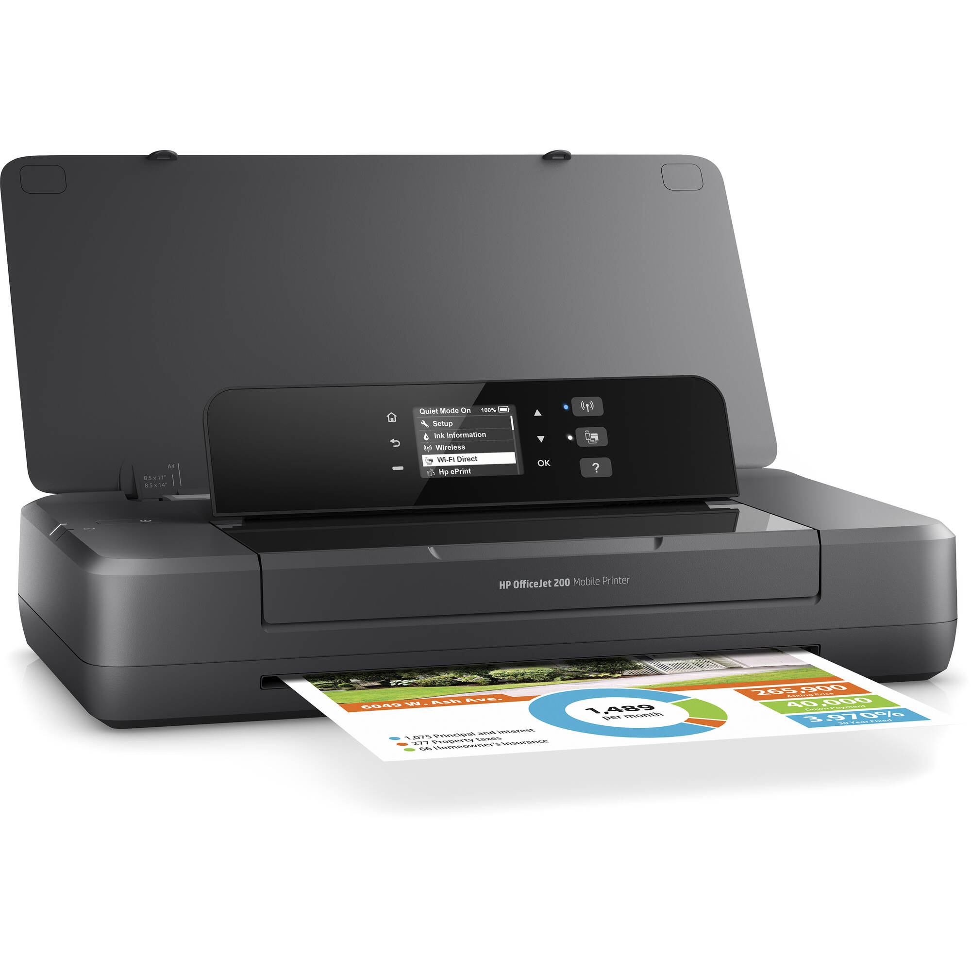 Hp Officejet 200 Mobile Inkjet Printer Cz993a B1h B H Photo Video