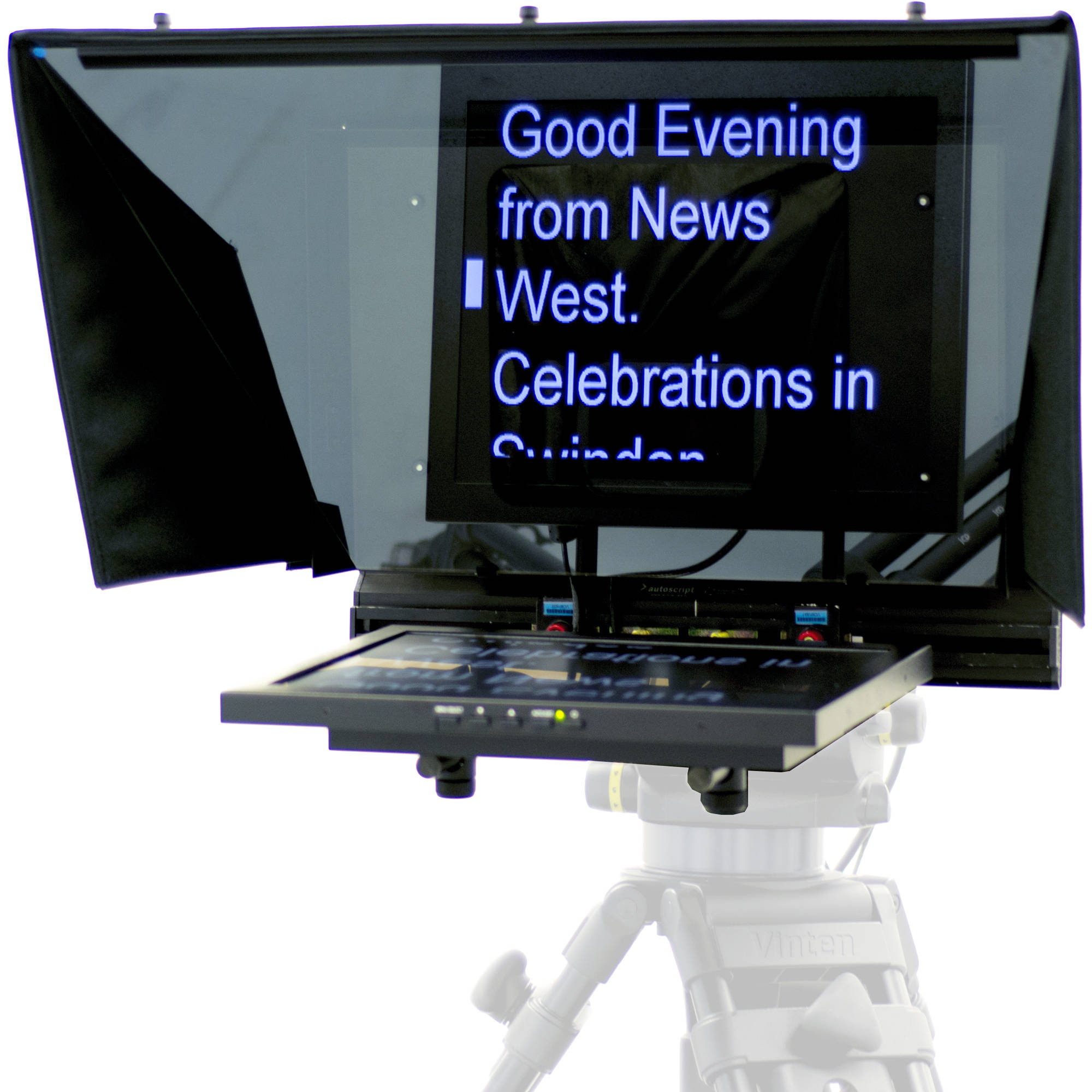 Autocueqtv 17 Teleprompter For Ptz Cameras Ocu Psp17ptz B H