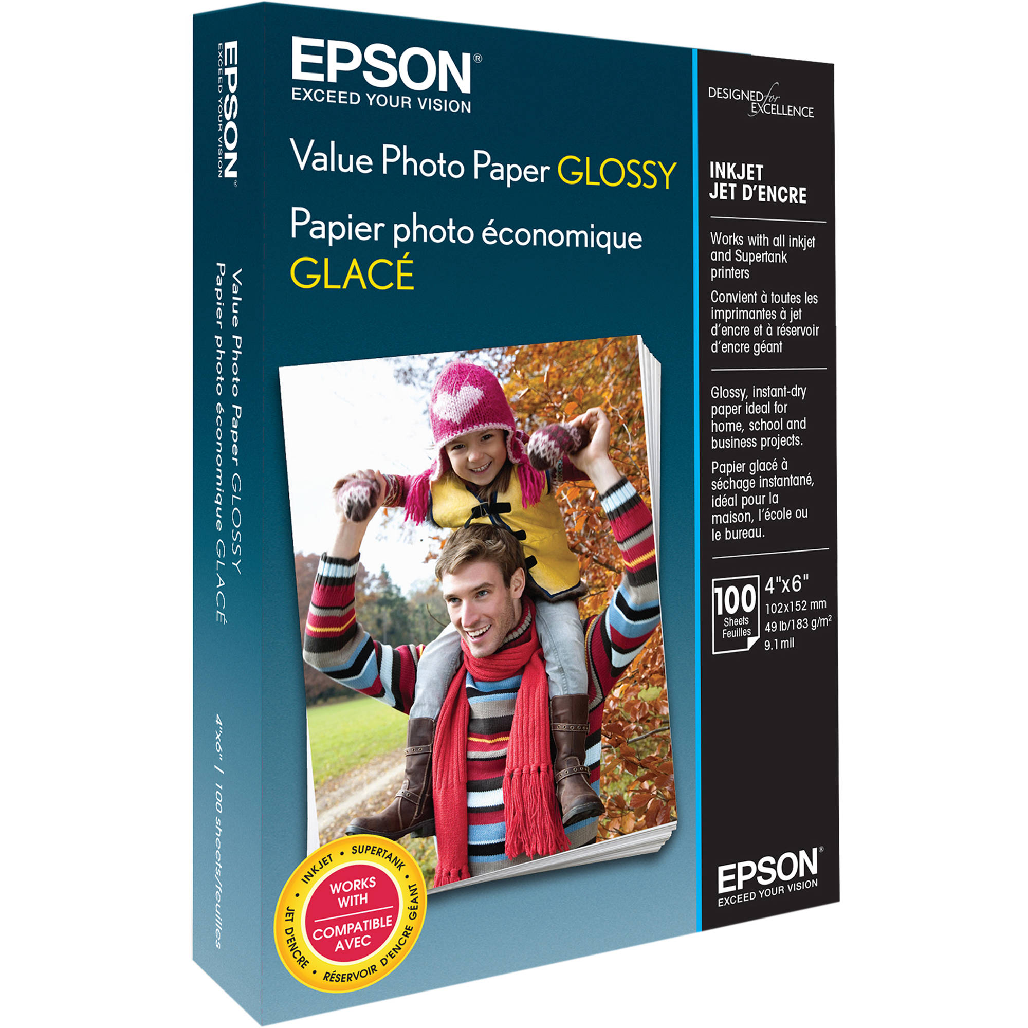 1 Pack of 100 sheets Brand New. Canon Photo Paper Plus Glossy II Size 4X6