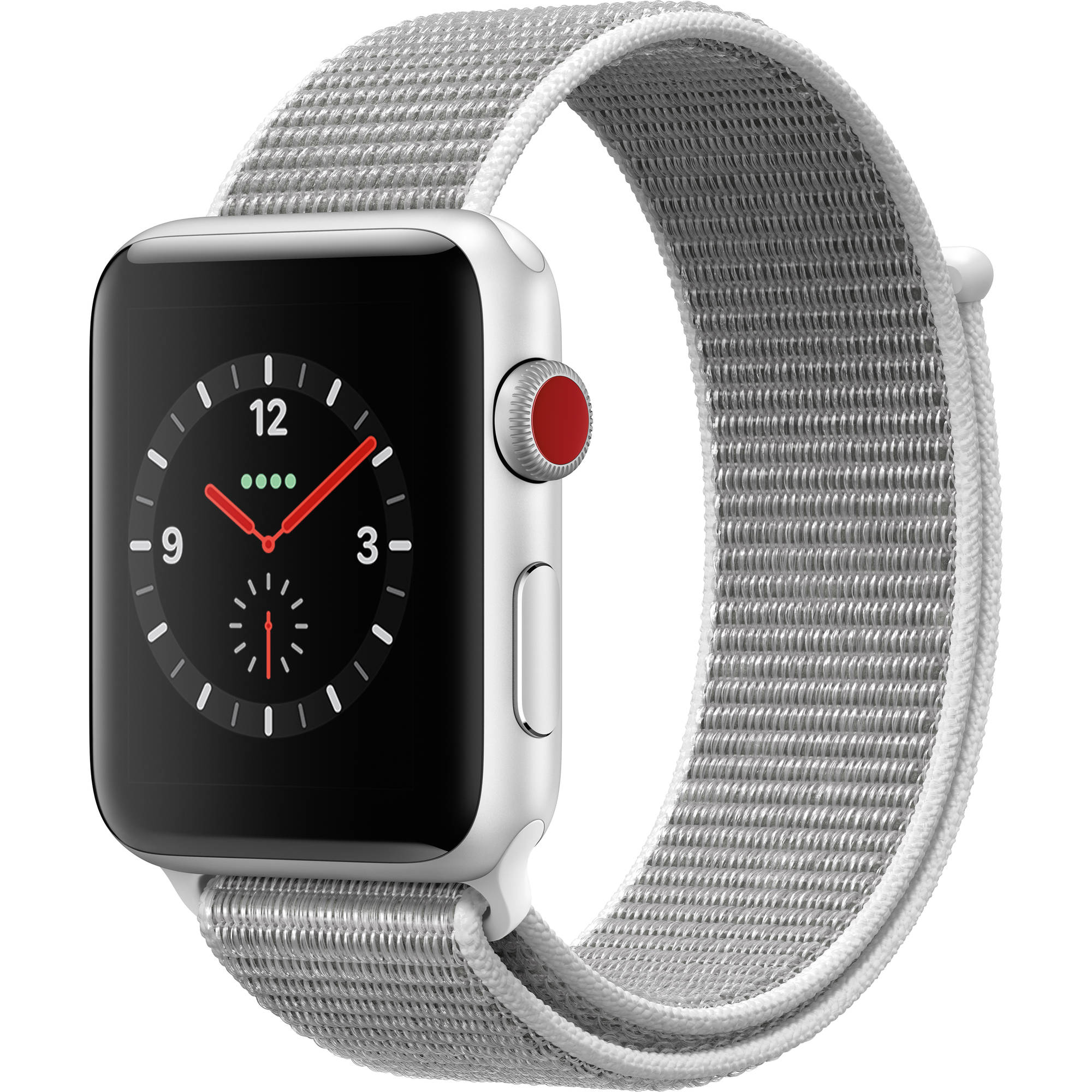 apple watch series 4 gps silver aluminium case with seashell sport loop