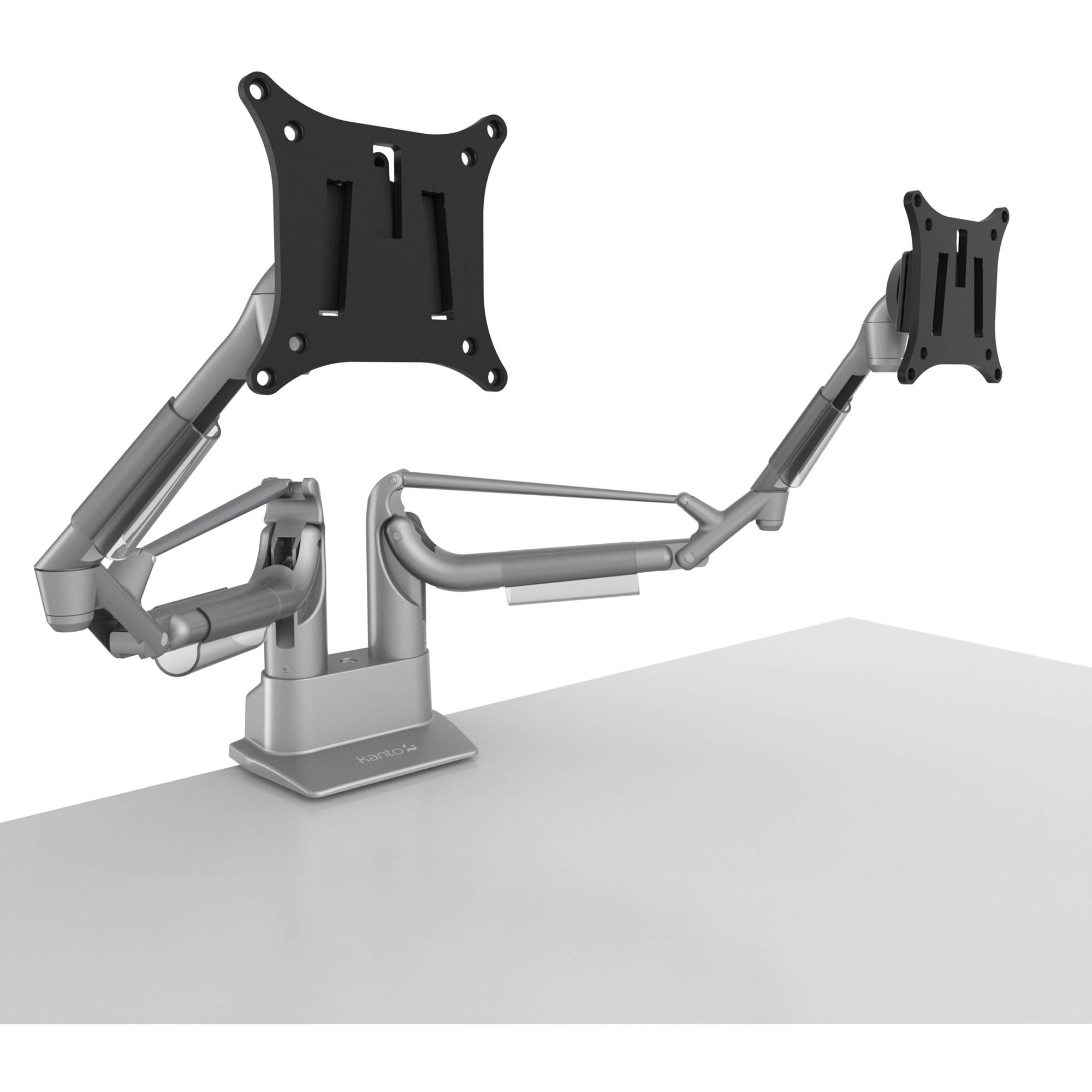 Kanto Living Dms2000 Dual Arm Desktop Monitor Mount Silver