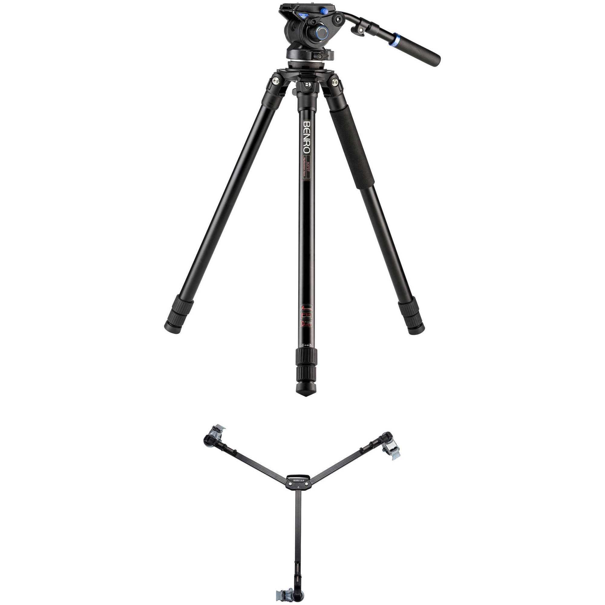 KH26NL Long Leg Benro Basic Video Tripod Kit
