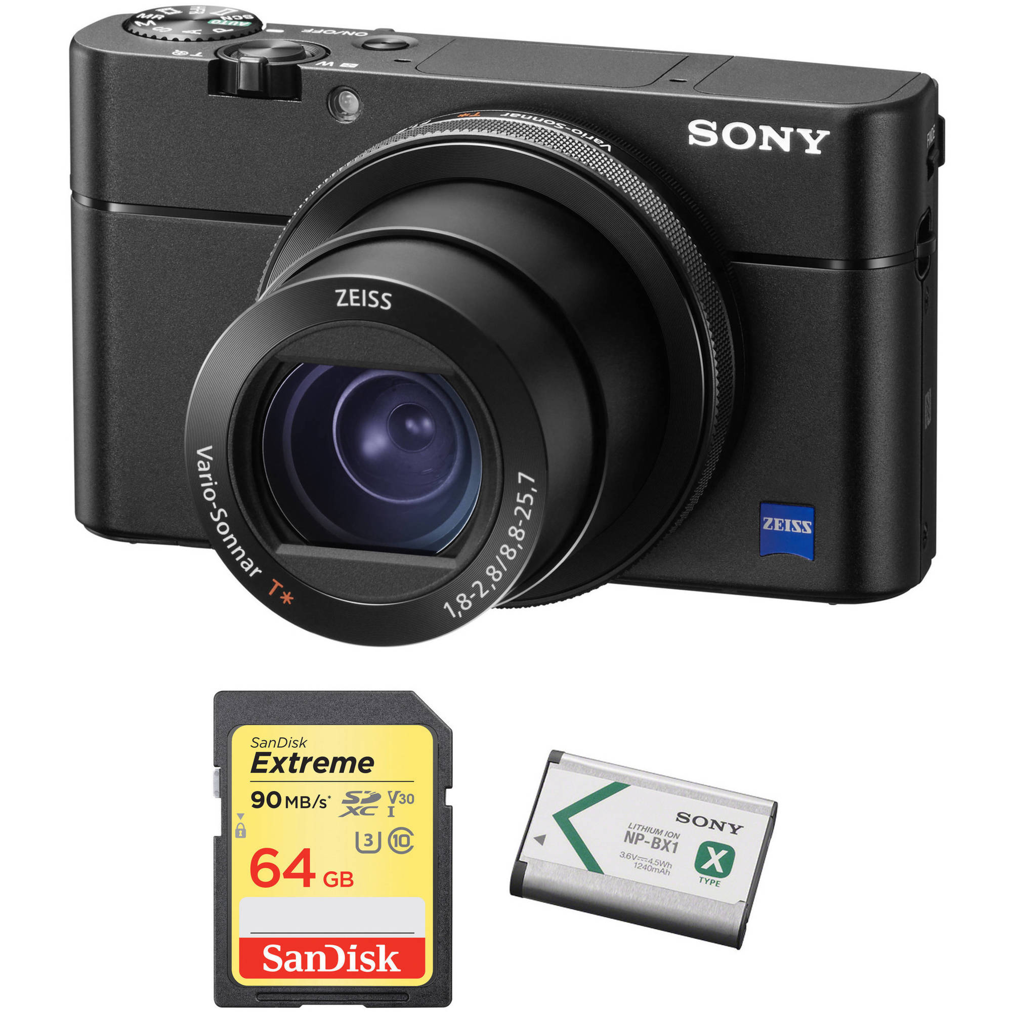 SDXC Memory Card 2 Pack Sony Cyber-Shot DSC-RX100 V Digital Camera Memory Card 2X 64GB Secure Digital Class 10 Extreme Capacity 