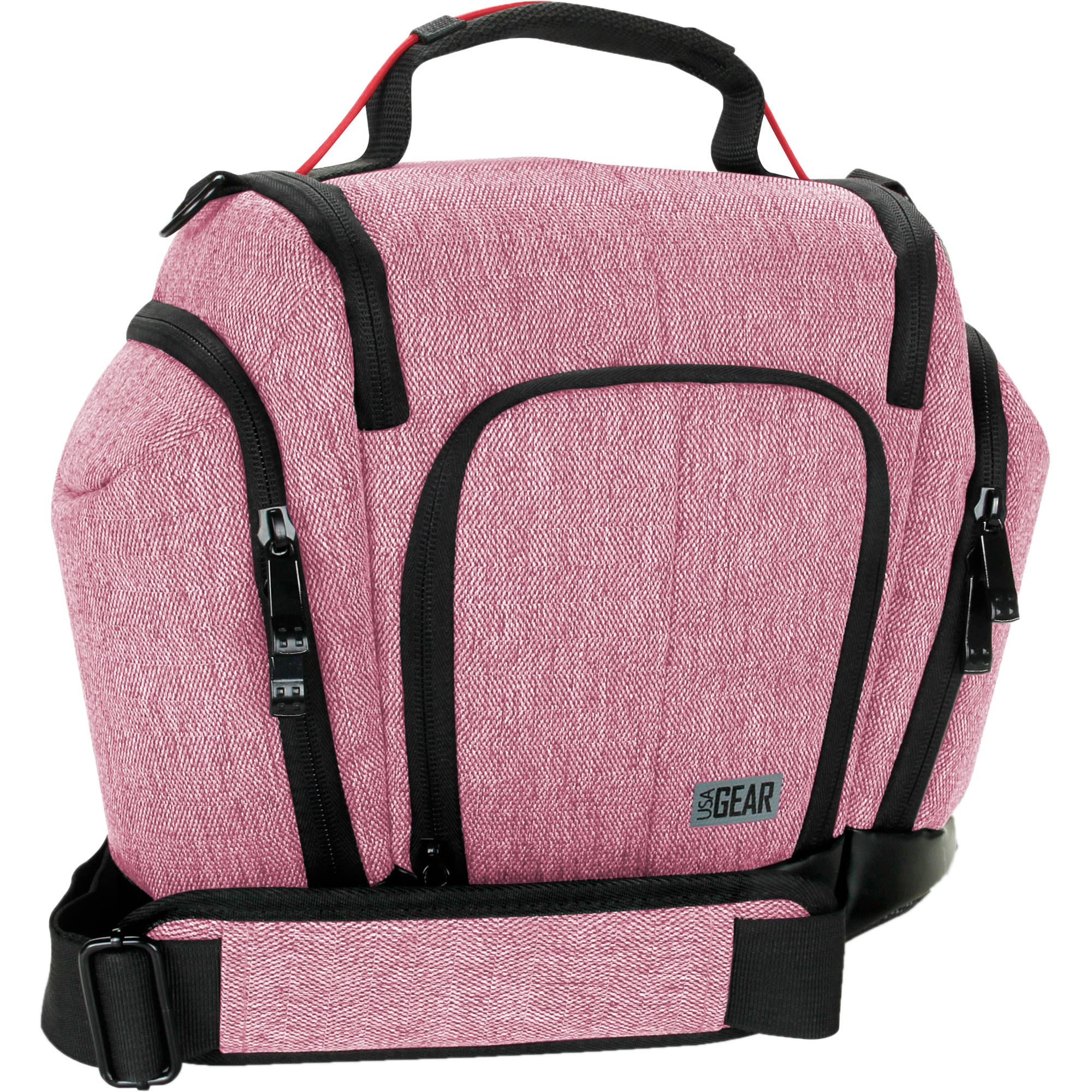 pink dslr camera bag