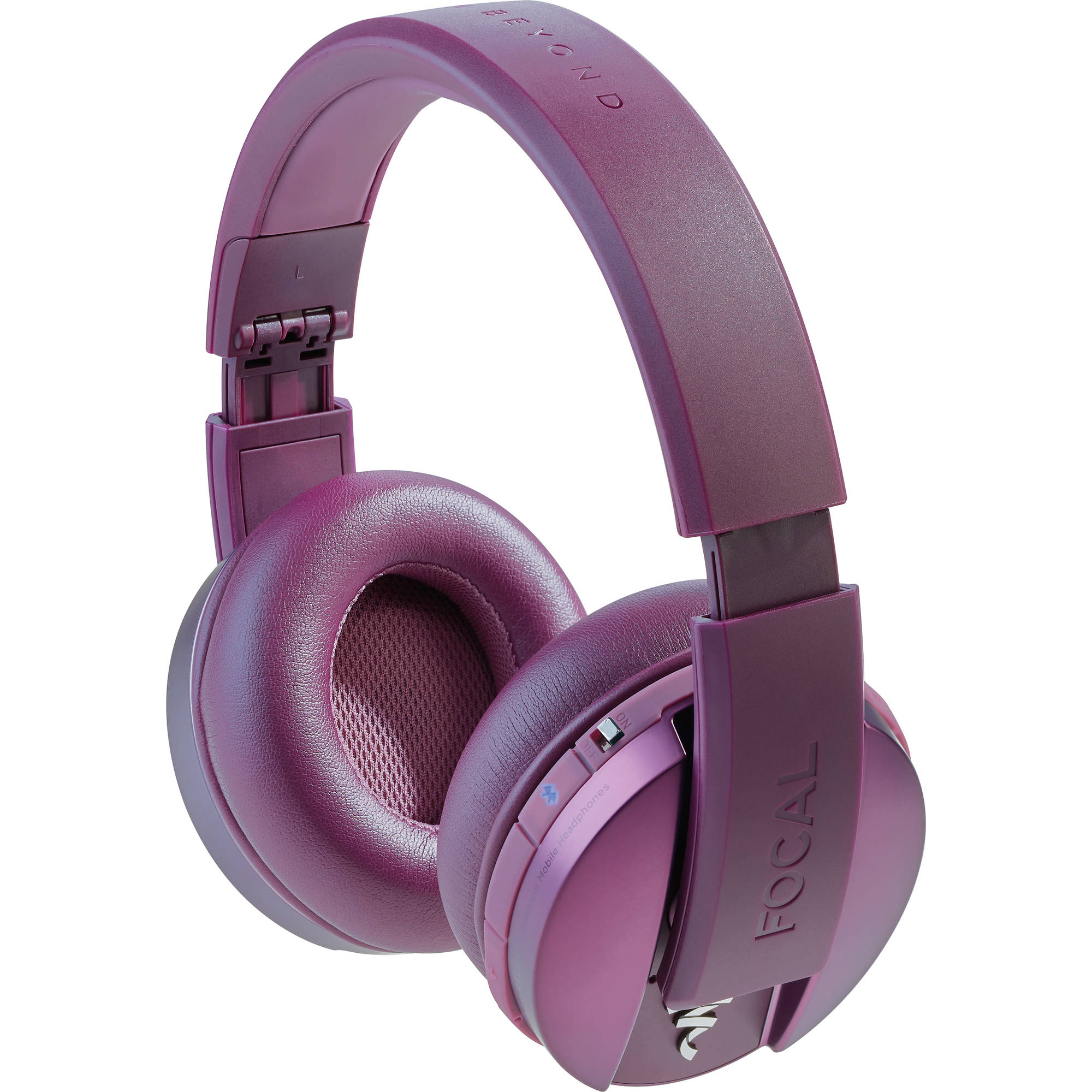 purple headphones