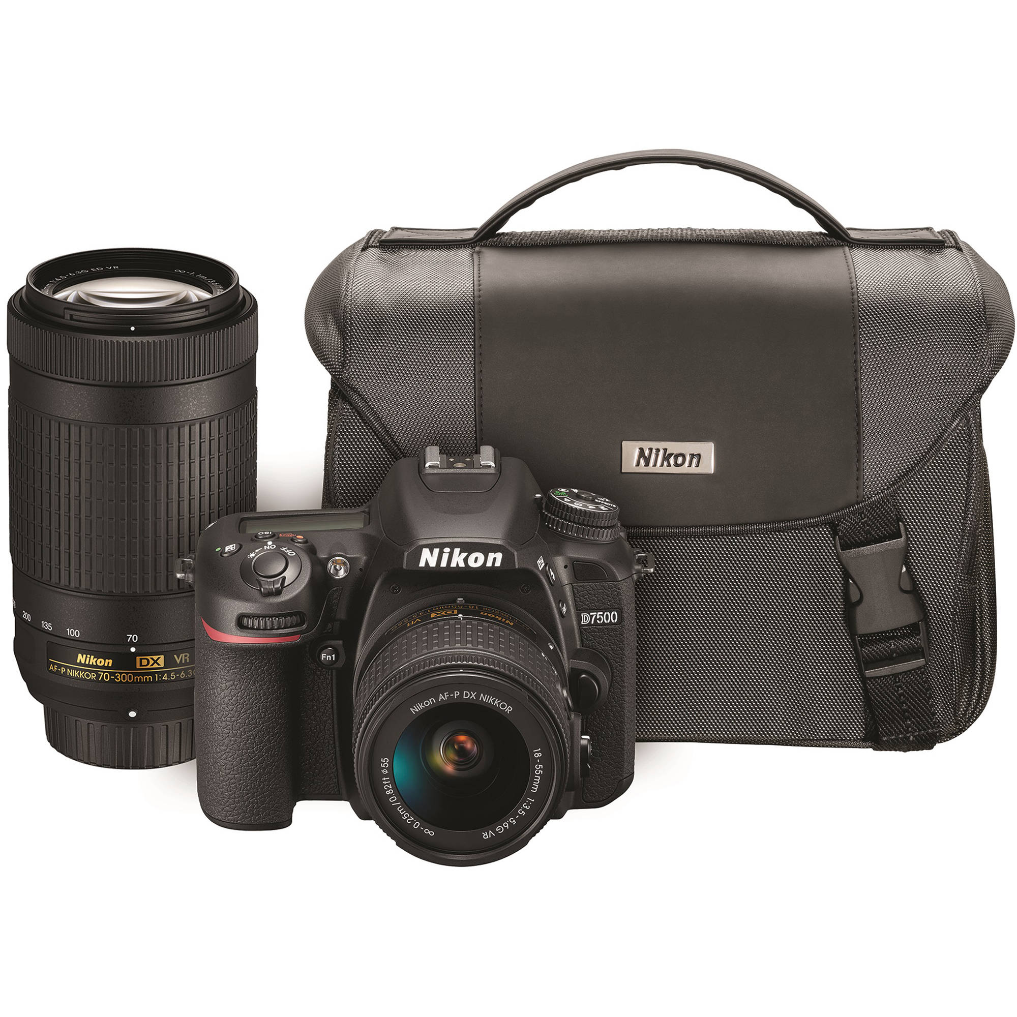 Nikon D7500 Dslr Camera With 18 55mm And 70 300mm Vr Lenses