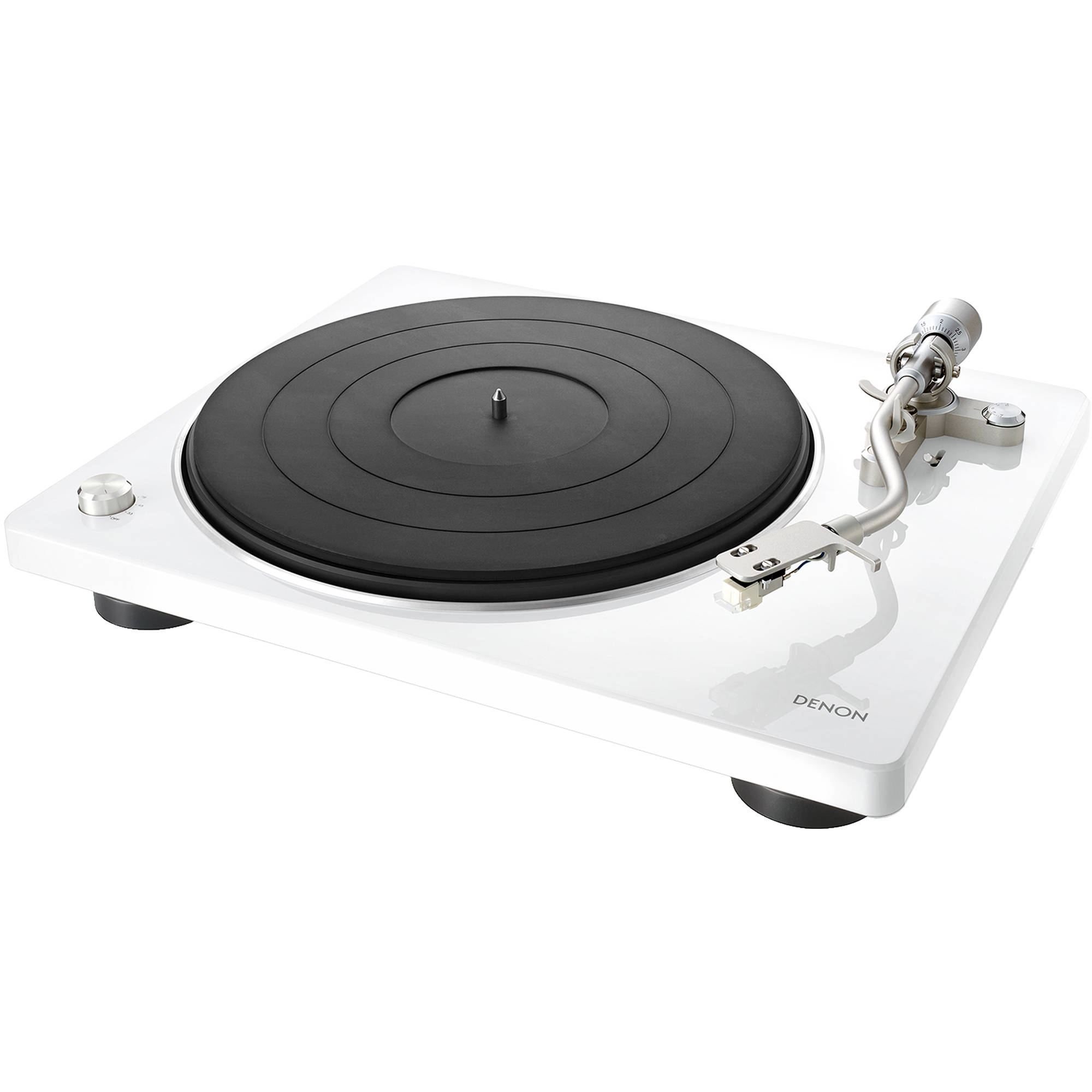 Denon Dp 300f Automatic Belt Drive Turntable With Pre Mounted Cartridge And Built In Phono Preamp At Crutchfield