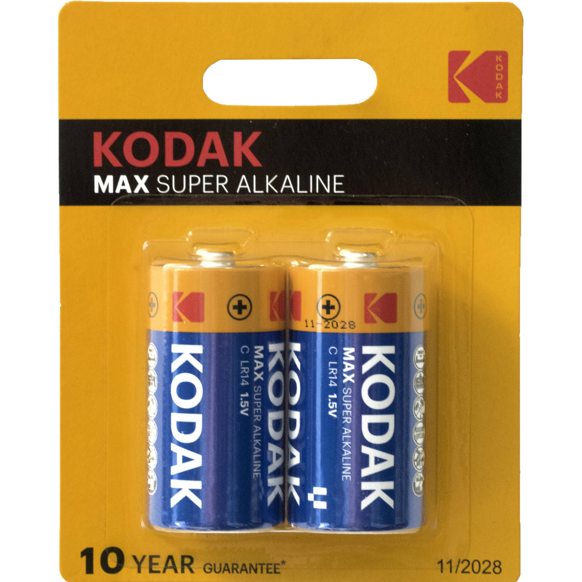 Kodak Max Kc 2 Alkaline C Battery 2 Pack B H Photo