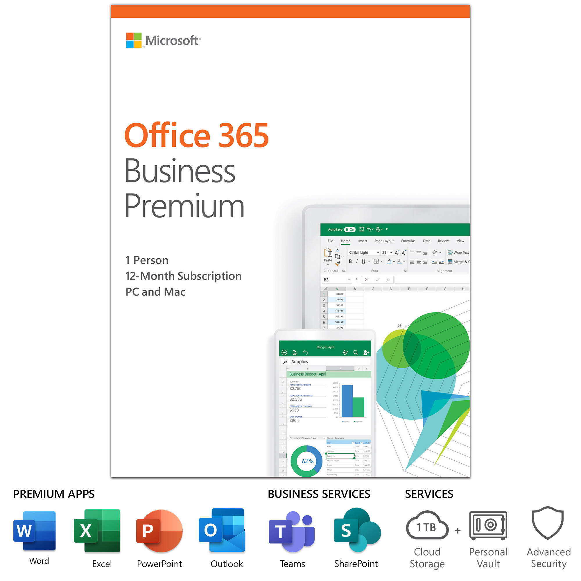 Microsoft Office 365 Business Premium Klq 00378 B H Photo Video