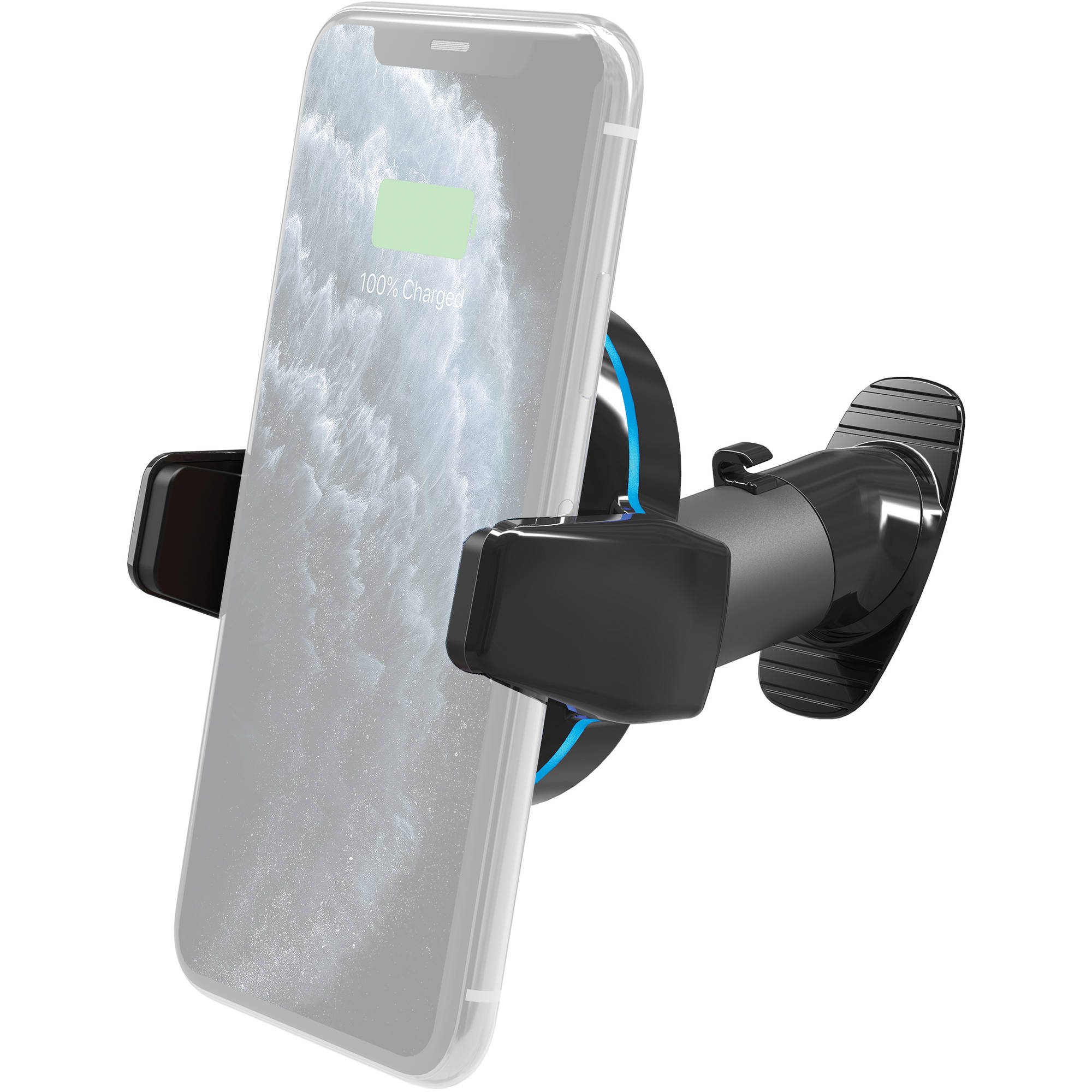 SCOSCHE MGQOD-XTET MagicGrip Swing-Arm 10W Magnetic Qi-Certified Wireless Adhesive Charging Dash Mount