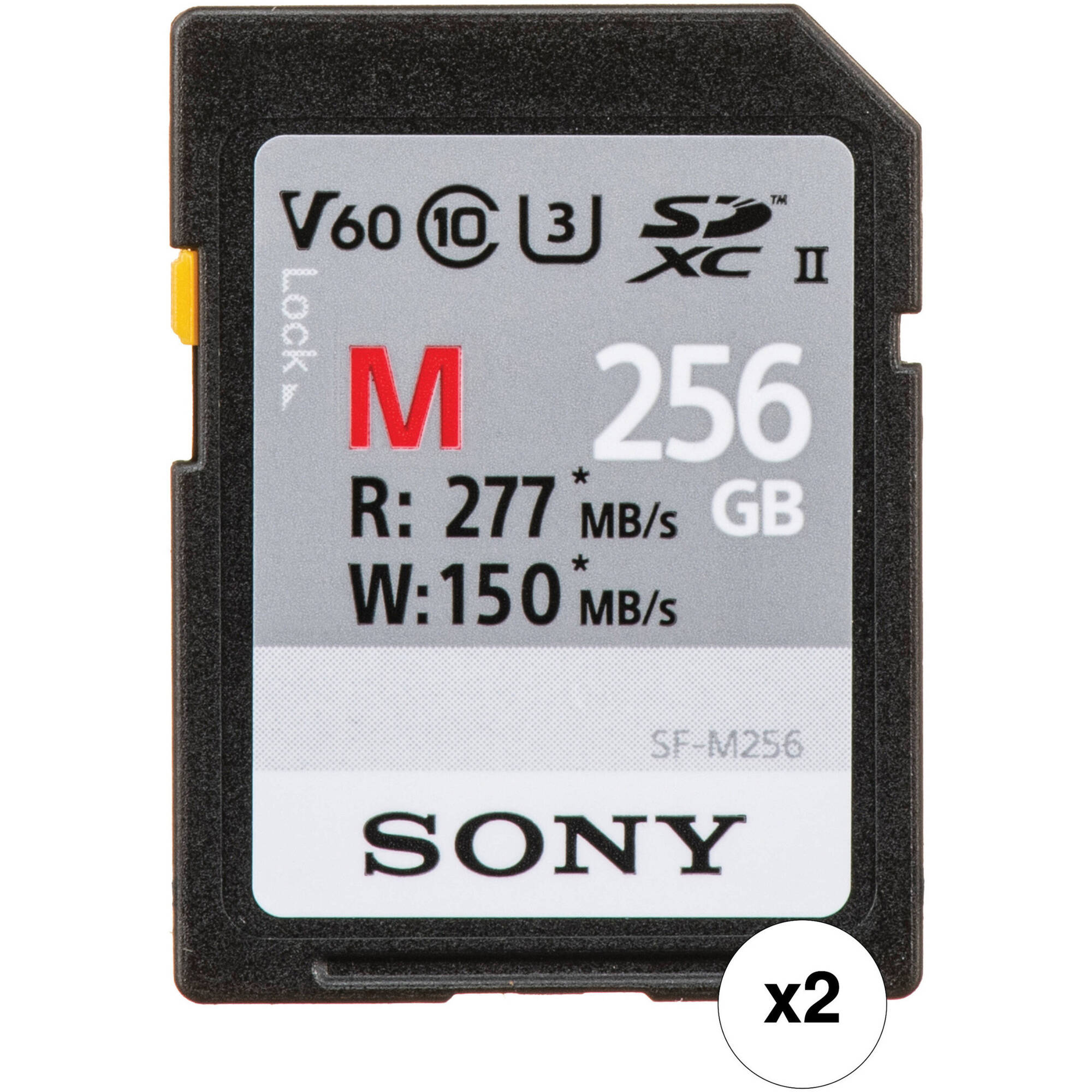 Sony 256gb Sf M T2 Uhs Ii Sdxc Memory Card Sf M256 T2 B H Photo