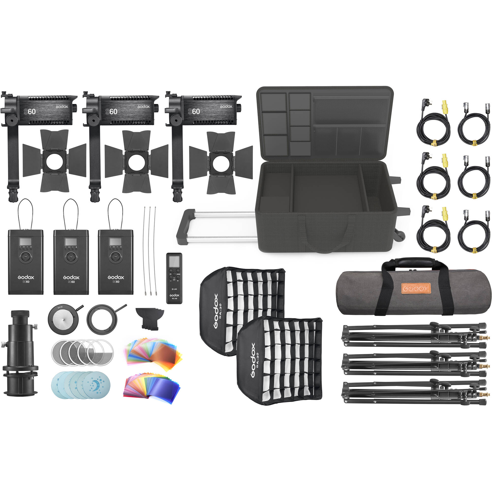 Godox S60 Led Focusing 3 Light Kit S60 D B H Photo Video