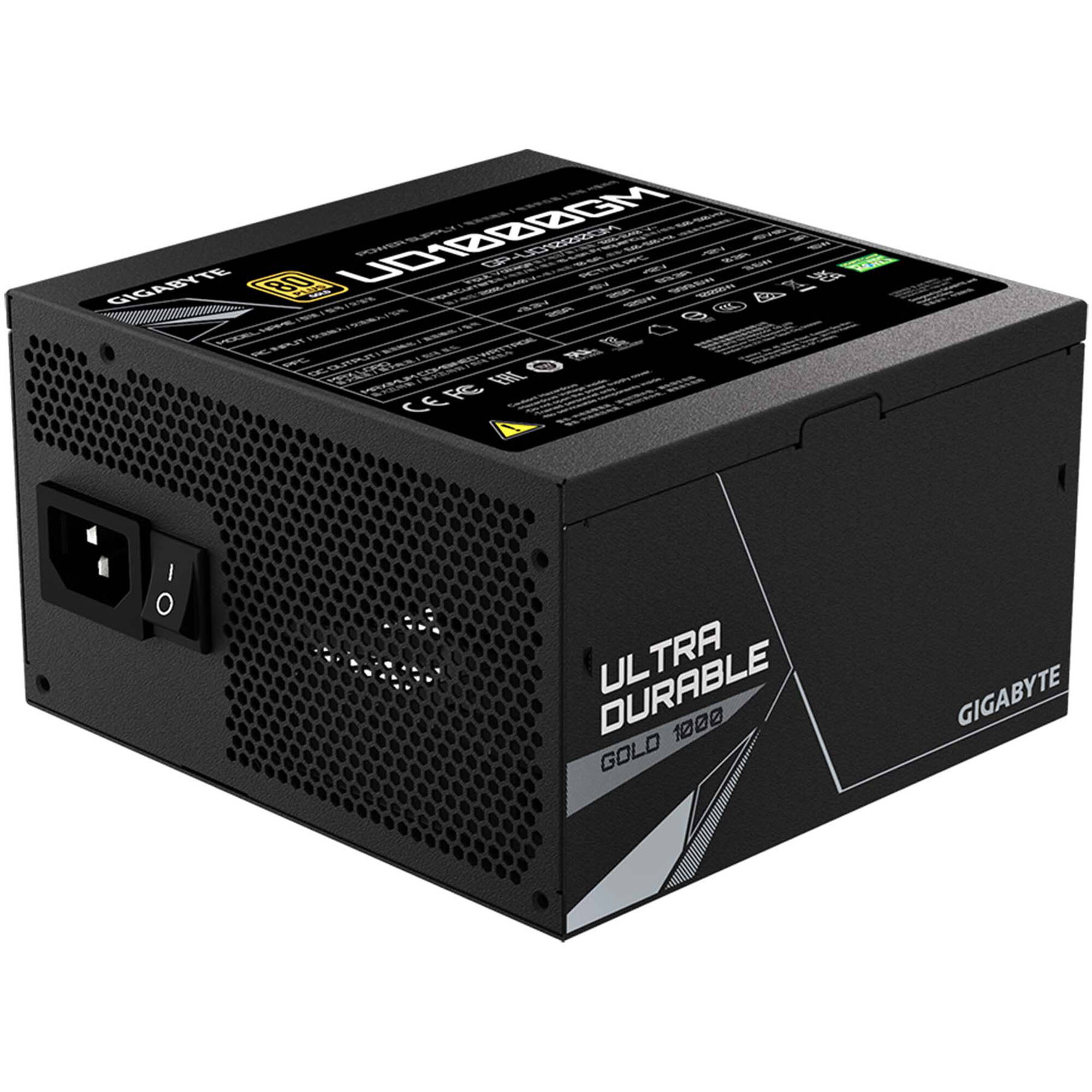 Photo 1 of Gigabyte UD1000GM 1000W 80 PLUS Gold Modular ATX Power Supply