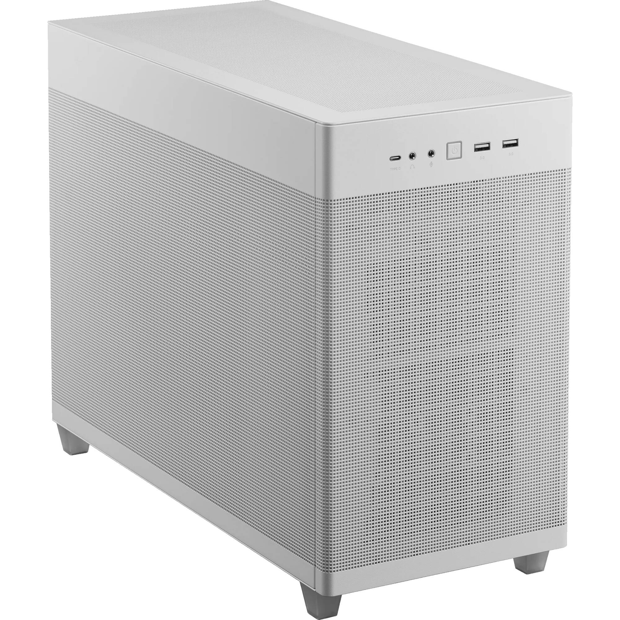 Photo 1 of ASUS Prime AP201 Micro-ATX Case (White, Mesh)