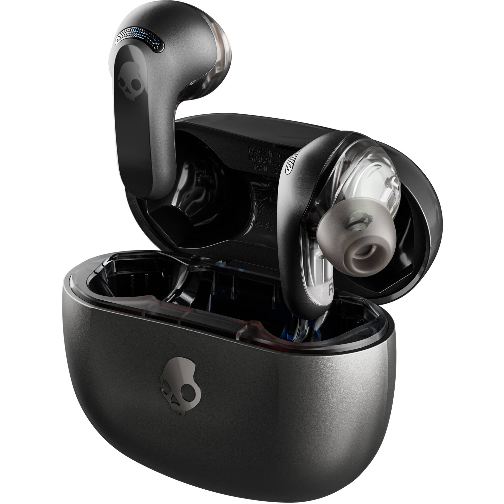 Photo 1 of Skullcandy Rail ANC True Wireless Noise-Canceling Earbuds (True Black)