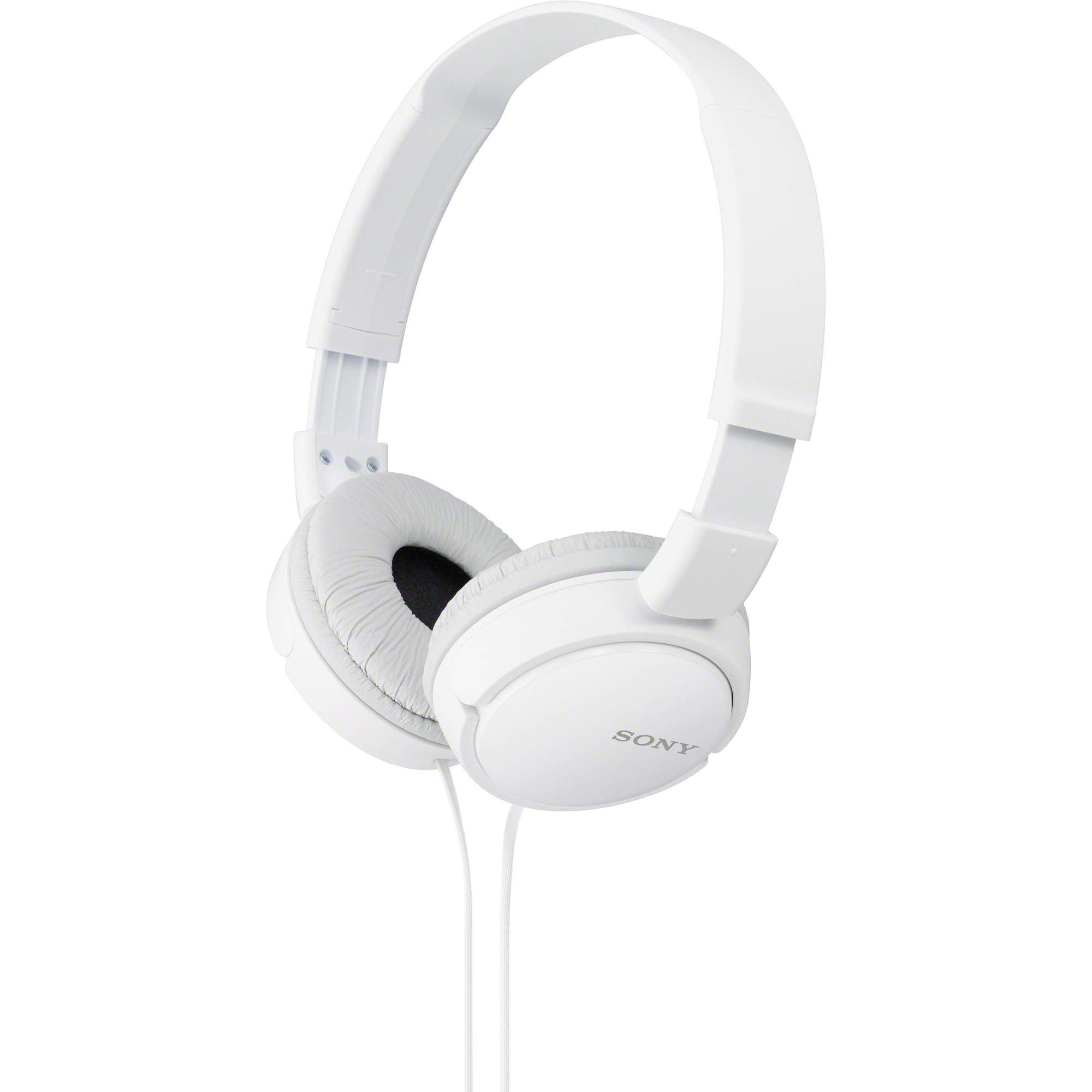 Sony Mdr Zx110 Stereo Headphones White Mdrzx110 Whi B H Photo