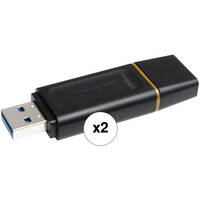2-Pack Kingston DataTraveler Exodia 128GB USB 3.2 Flash Drive