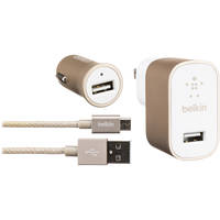 Belkin Home and Car USB Chargers with Micro-USB Cable