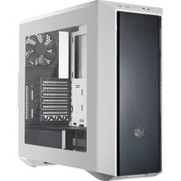 Cooler Master MasterBox 5 ATX / Micro ATX / Mini-ITX Mid Tower Computer Case Chassis (White) + MWE Bronze 500 Power Supply