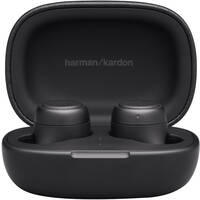 Harman Kardon Fly Sweat Proof Touch Control Built-in Microphone True Wireless In-Ear Headphones with Charging Case (Black)
