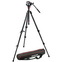 Manfrotto MVH500AH Fluid Head & 755CX3 MagFibre Tripod with Bag