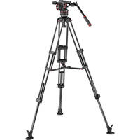 Manfrotto Nitrotech N8 Head & Carbon Fiber Twin Leg Video Tripod Kit