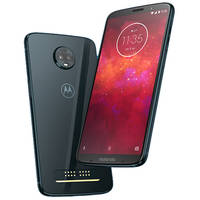 Moto Z3 Play 64GB Phone + 2 Style Shells + 12GB SIM