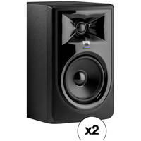 2 x JBL 306P MkII Active 6" Studio Monitor Powered Speaker