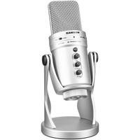 Samson G-Track Pro USB Microphone with Built-In Audio Interface (Silver) + Buzzsprout Podcast Hosting Service (3-Month Subscription)