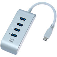 Smk-link 4-Port USB 3.0 Type-A Hub with USB Type-C Connector