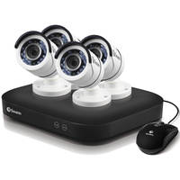 Swann PRO 8-Ch. 4-Camera Indoor/Outdoor Surveillance System