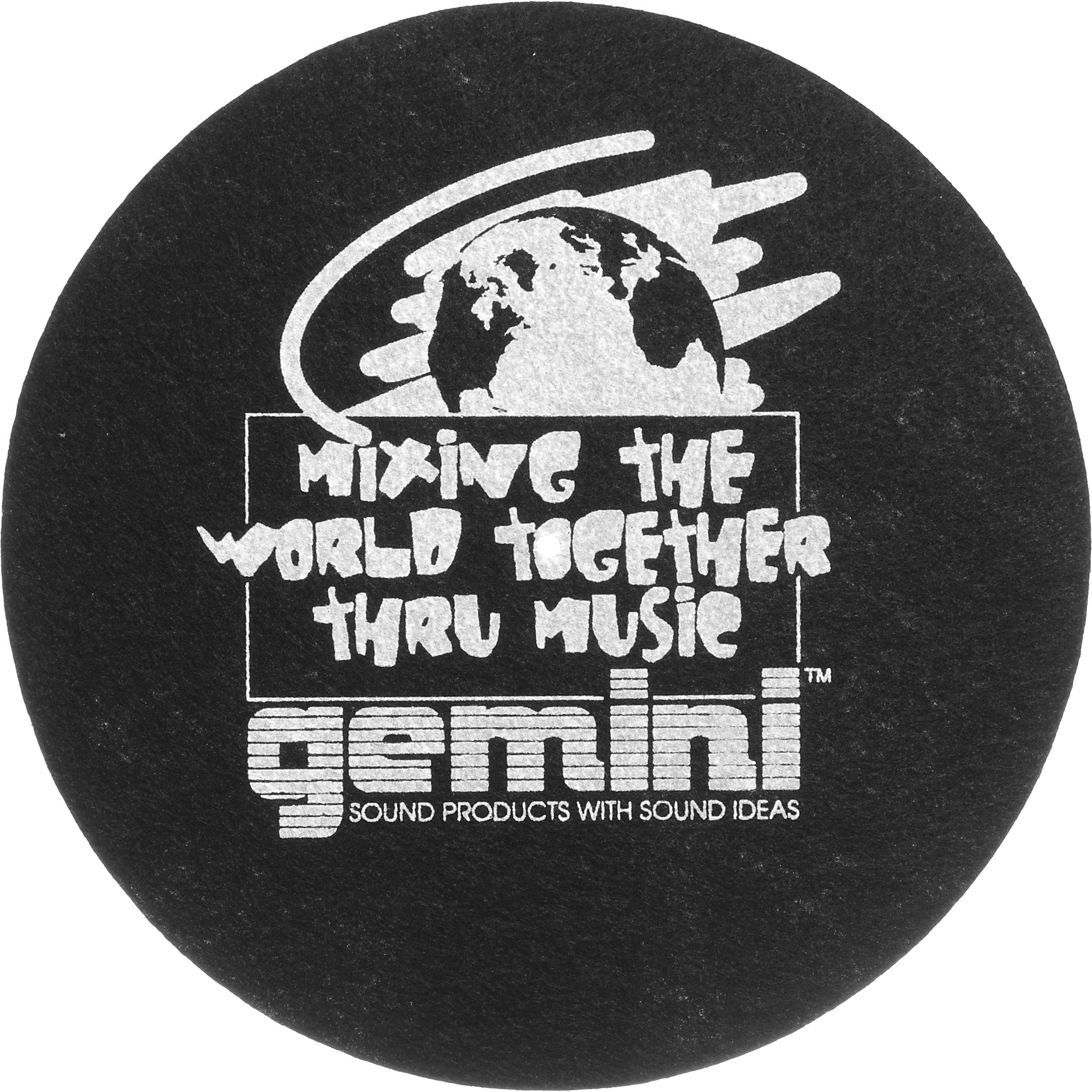 Gemini Mat 2bwnh Black Professional Felt Turntable Mat 2bwnh B H