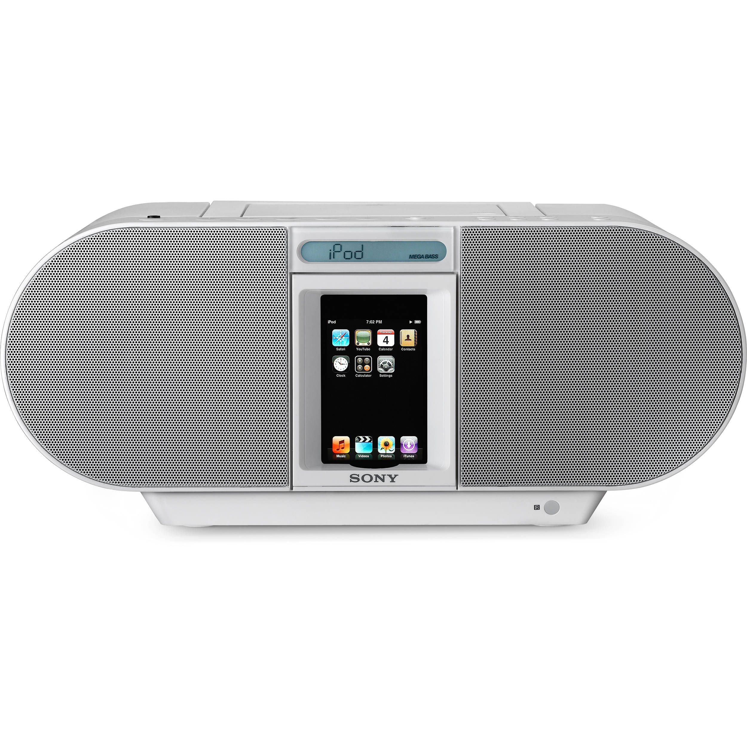 Sony Zs S4ipwhite Cd Boombox For Ipod And Iphone Zss4ipwhite B H