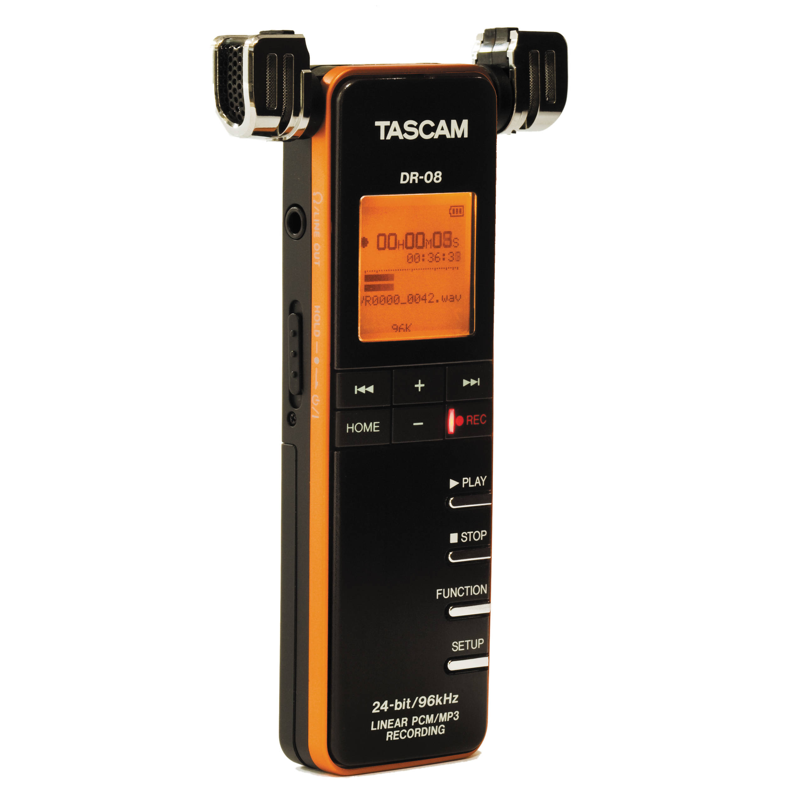Tascam Dr 08 Portable Digital Audio Recorder Dr 08 B H Photo