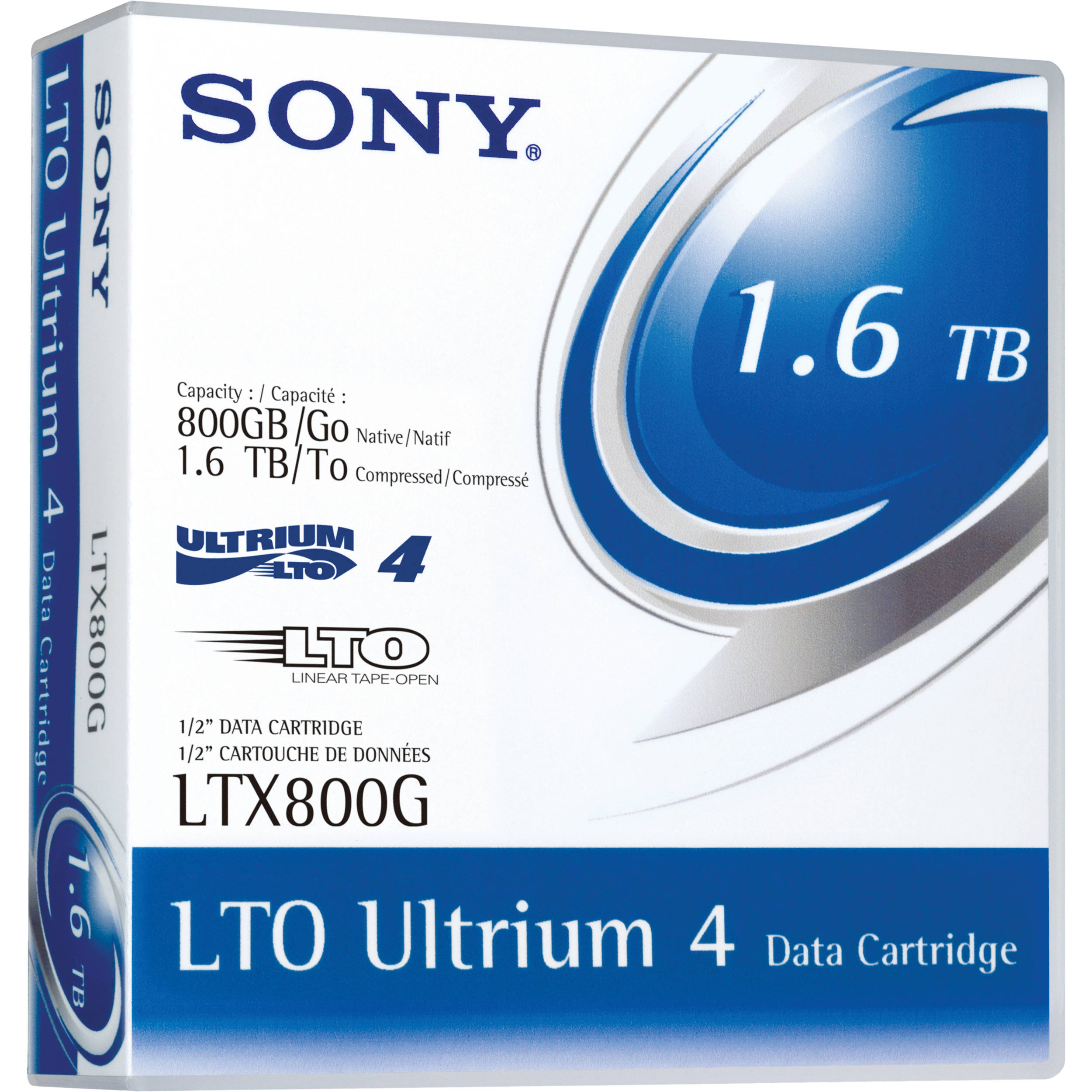 Ltx 800g - lto ultrium 4 - 800 go / 1.6 to - support de stockage (027242717541)
