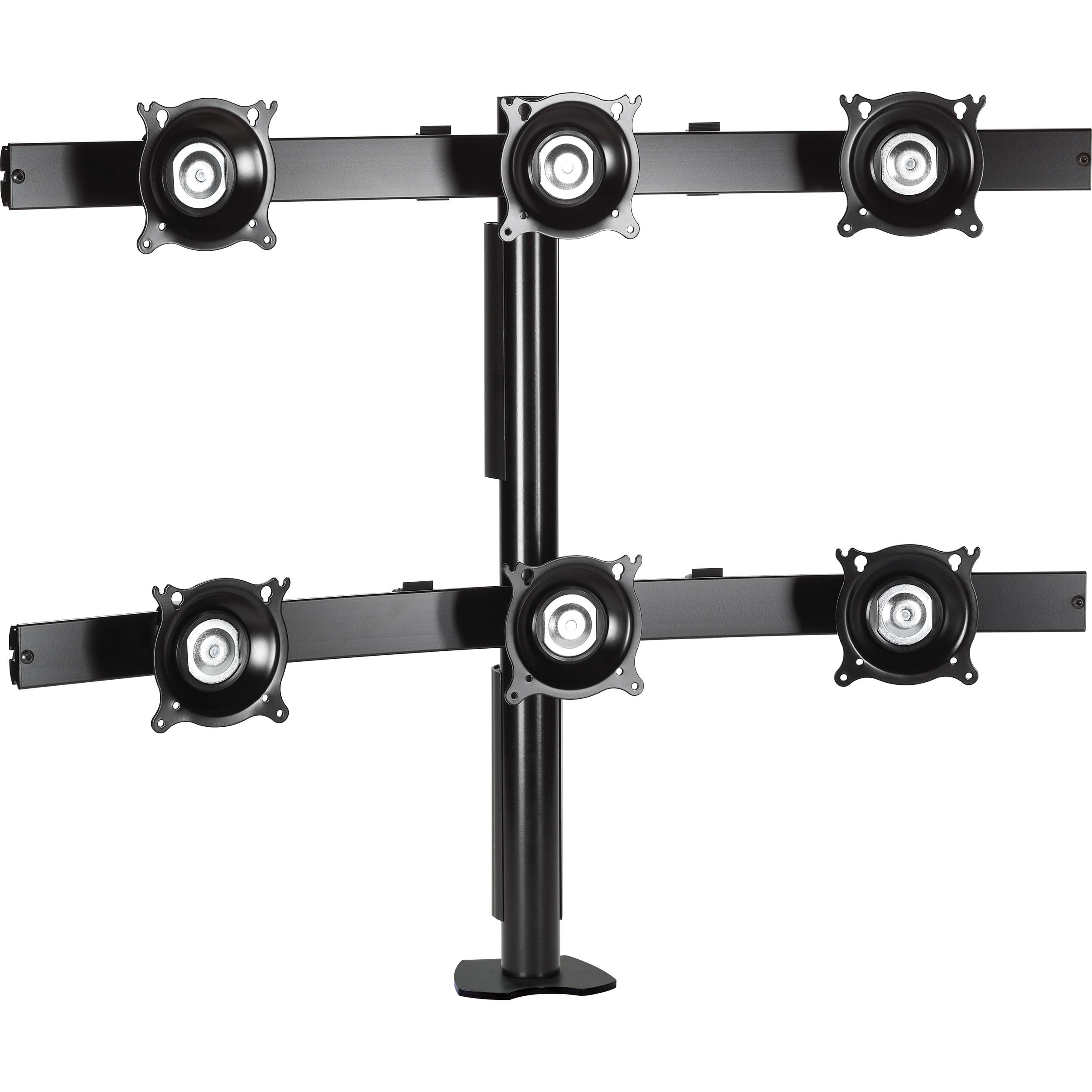 Chief Flat Panel Six Monitor Desk Clamp Mount Black Ktc330b