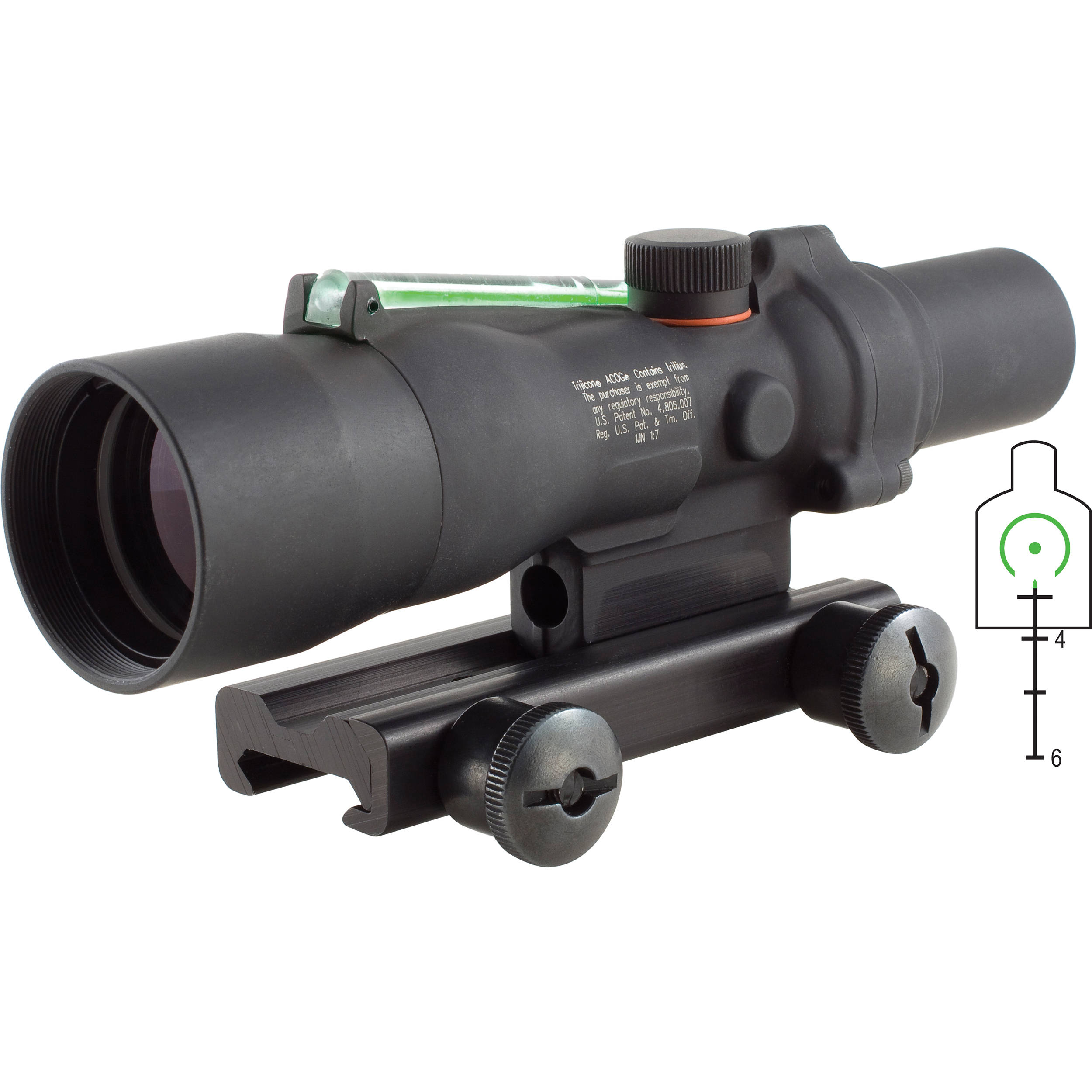 Trijicon 3x30 Acog Riflescope Matte Black Ta33g 13 B H Photo