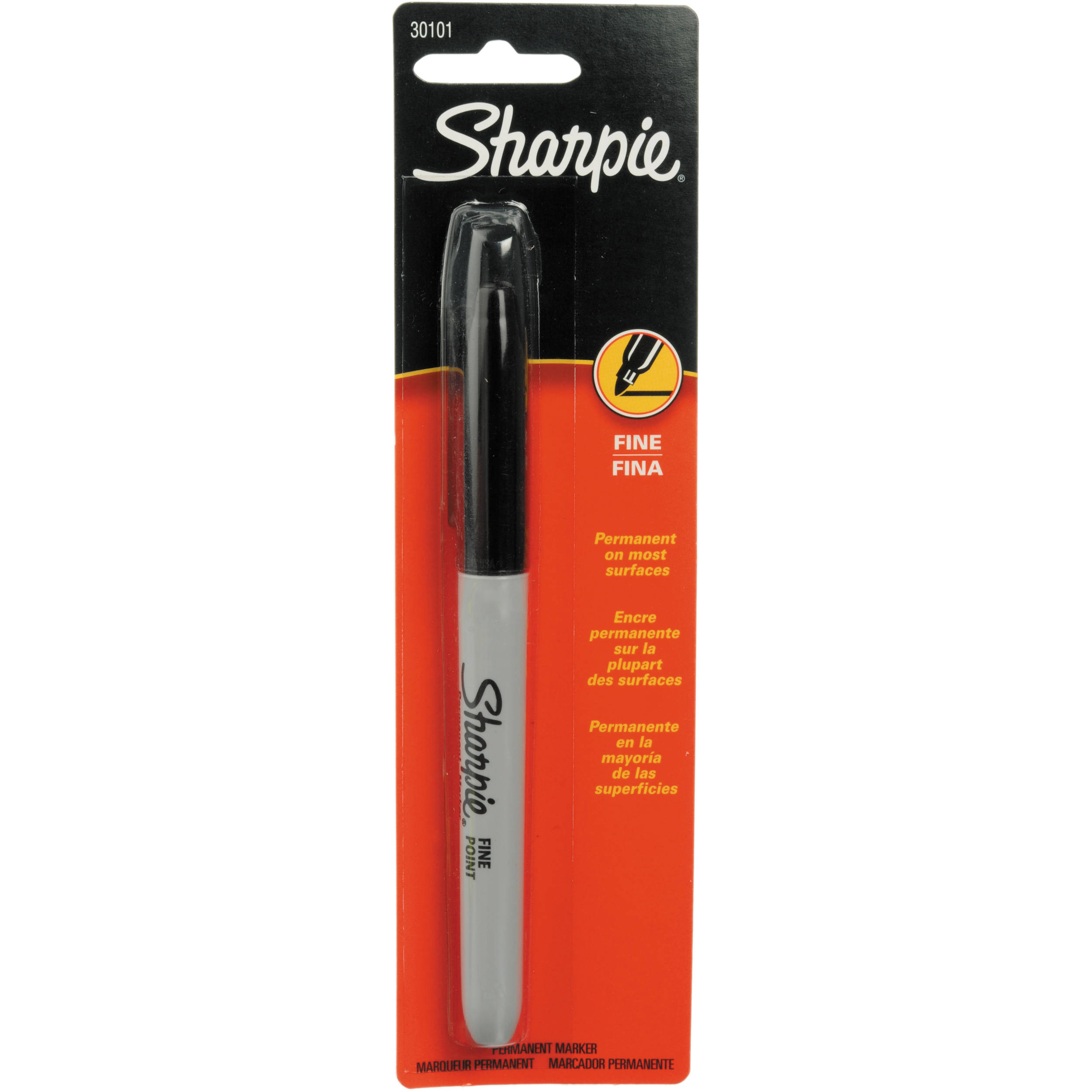 sharpie fine permanent marker black