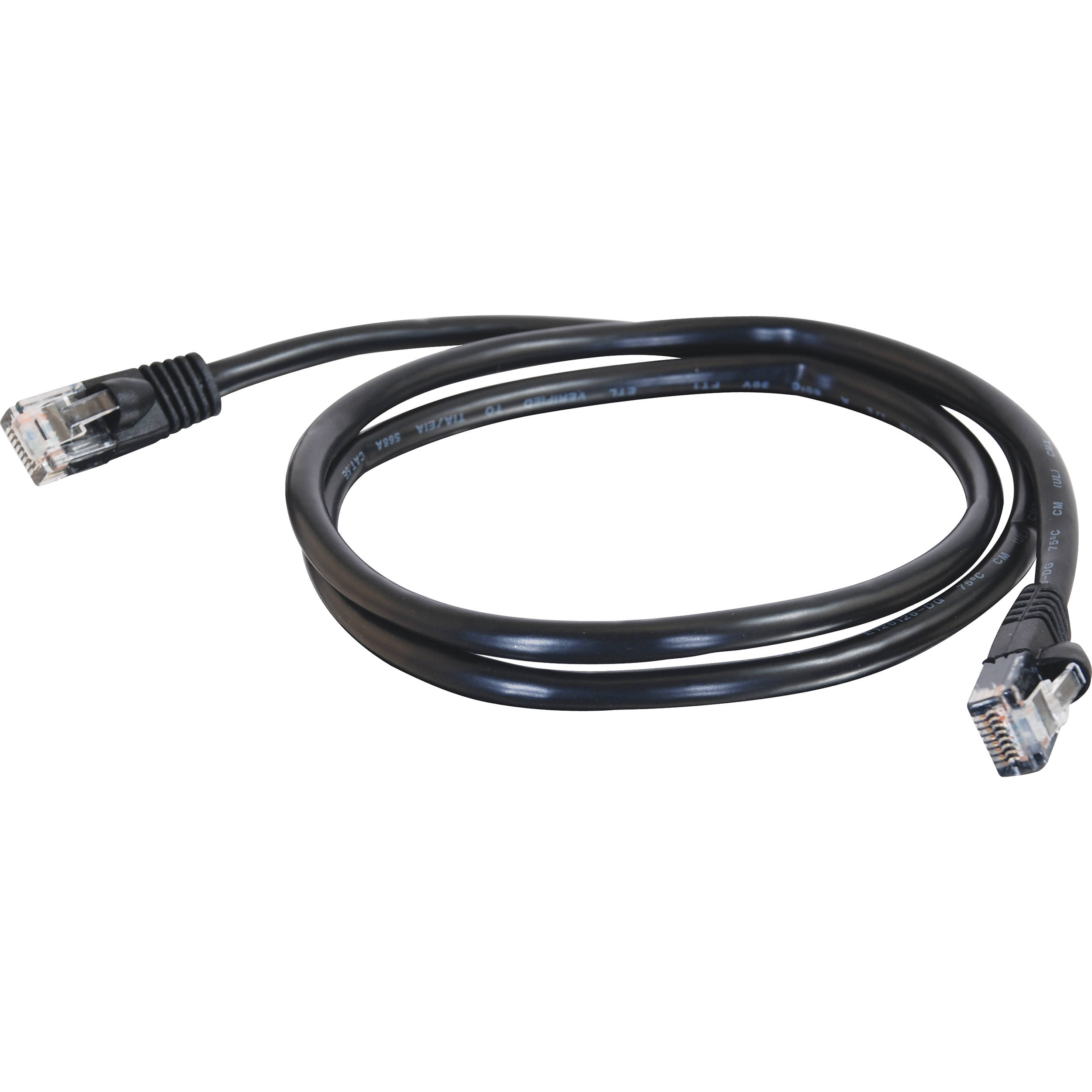 35ft CAT5e Assembled Patch Cable Black
