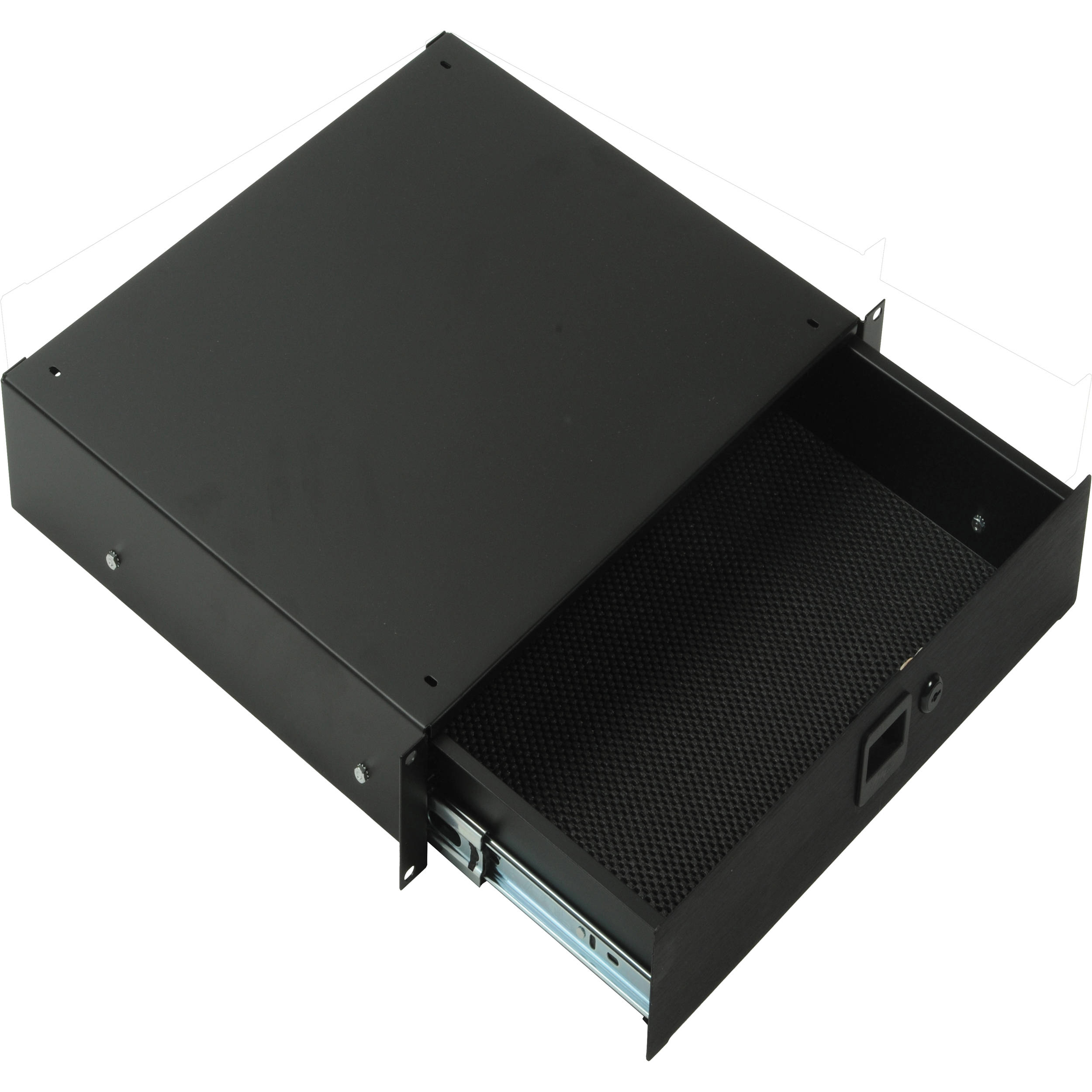 Middle Atlantic 4u Rack Drawer With Lock Td4lk Td4lk B H Photo