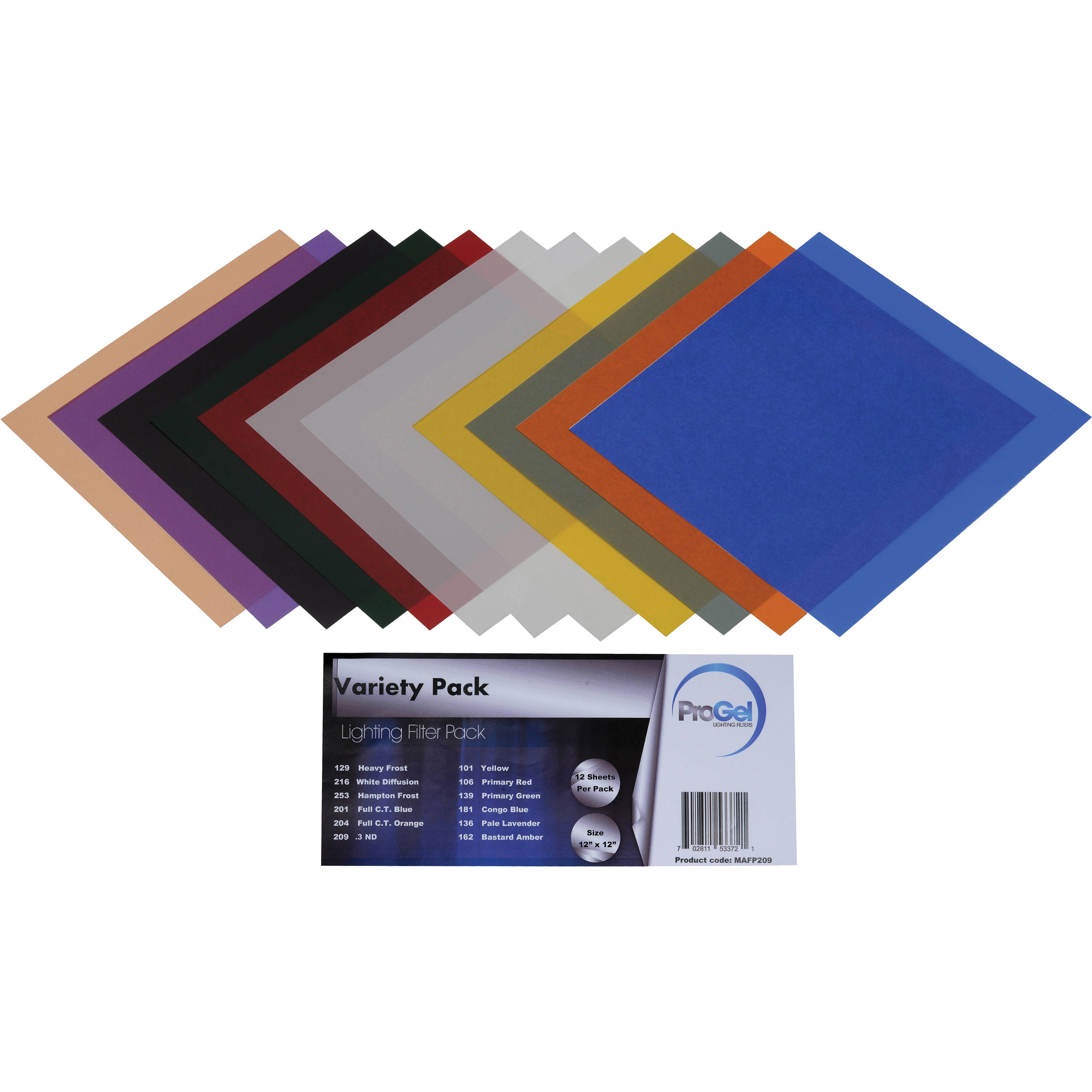 Pro Gel Variety Filter Pack 12 X 30 Cm Pro Gel Variety Filter Pack 12 X 30 Cm